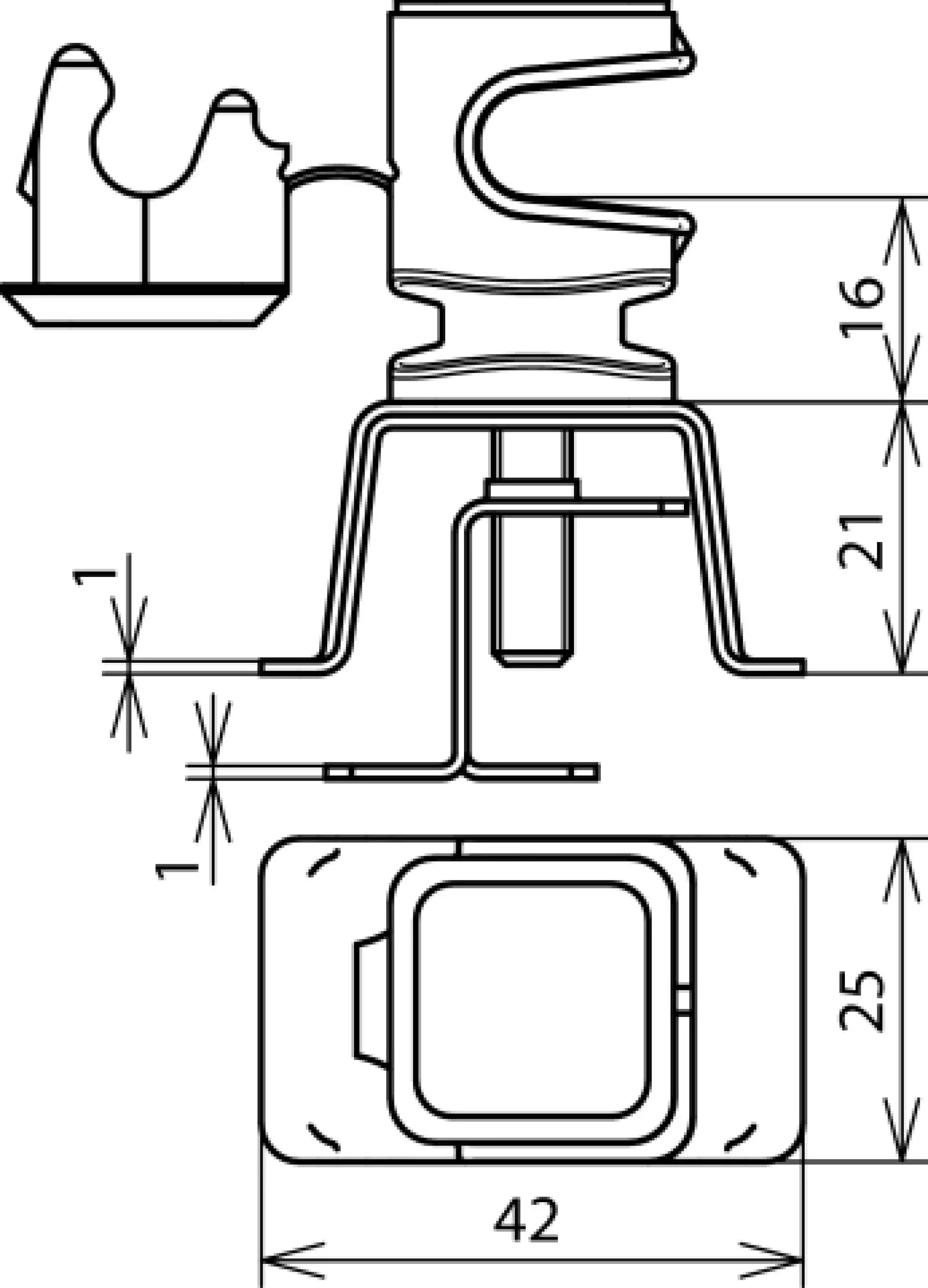 Dehn 204049 Roof cond. hol. ZIEGELsnap StSt 4-16mm DEHNsnap H 16mm plastic grey f. Rd 8mm (img_002) Dehn 204049 Roof cond. hol. ZIEGELsnap StSt 4-16mm DEHNsnap H 16mm plastic grey f. Rd 8mm (img_002)