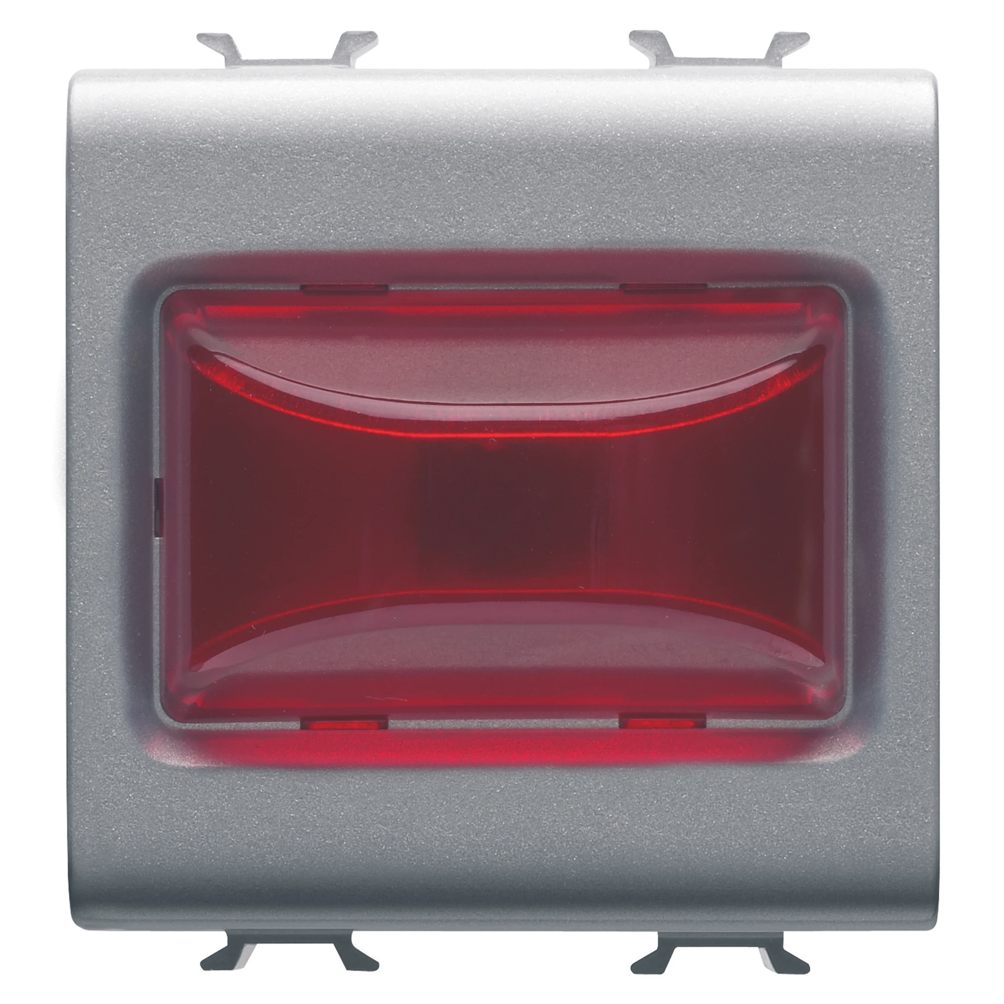 GEWISS GW14633 PROTRUDING INDICATOR LAMP - 12V ac/dc / 230V ac 50/60 Hz - RED - 2 MODULES - TITANIUM - CHORUSMART (img_001) GEWISS GW14633 PROTRUDING INDICATOR LAMP - 12V ac/dc / 230V ac 50/60 Hz - RED - 2 MODULES - TITANIUM - CHORUSMART (img_001)