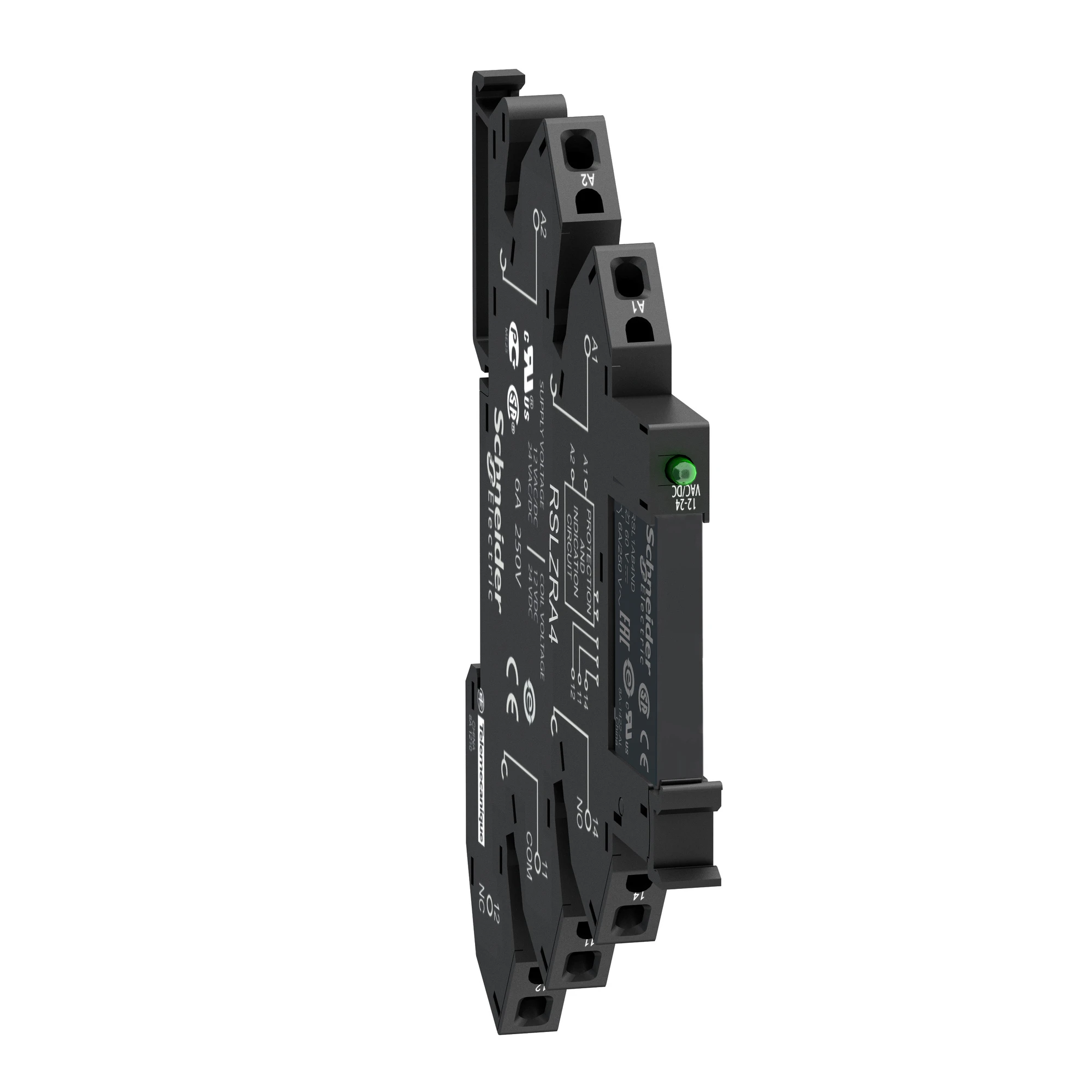 Schneider Electric RSL1PRJU Narrow Interface Relay RSL on Socket, 1 W, 6 A, LED, Spring-loaded, 12 VAC/DC (img_001) Schneider Electric RSL1PRJU Narrow Interface Relay RSL on Socket, 1 W, 6 A, LED, Spring-loaded, 12 VAC/DC (img_001)