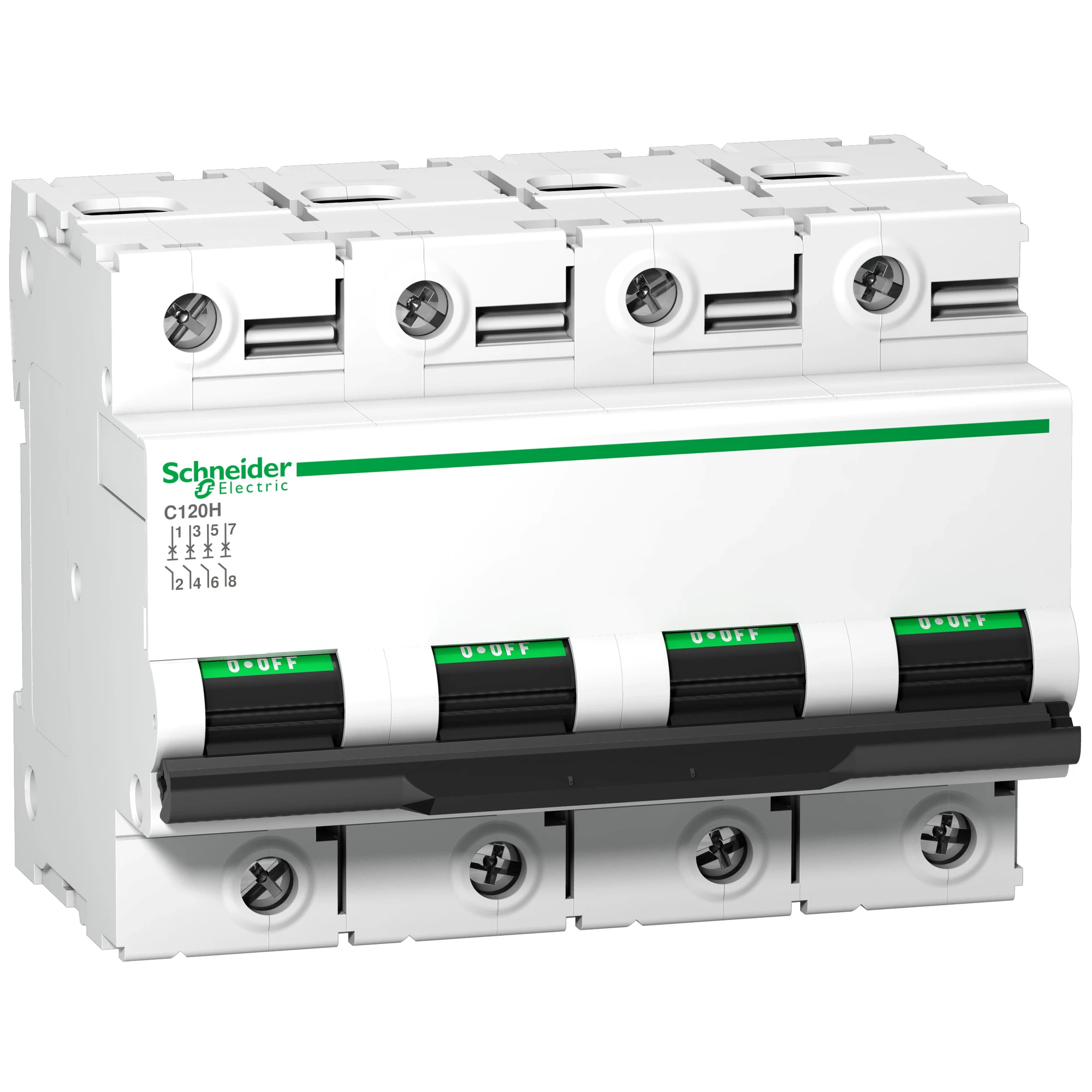 Schneider Electric A9N18478 Circuit Breaker C120H, 4P, 63A, C Characteristic, 15kA (img_001) Schneider Electric A9N18478 Circuit Breaker C120H, 4P, 63A, C Characteristic, 15kA (img_001)