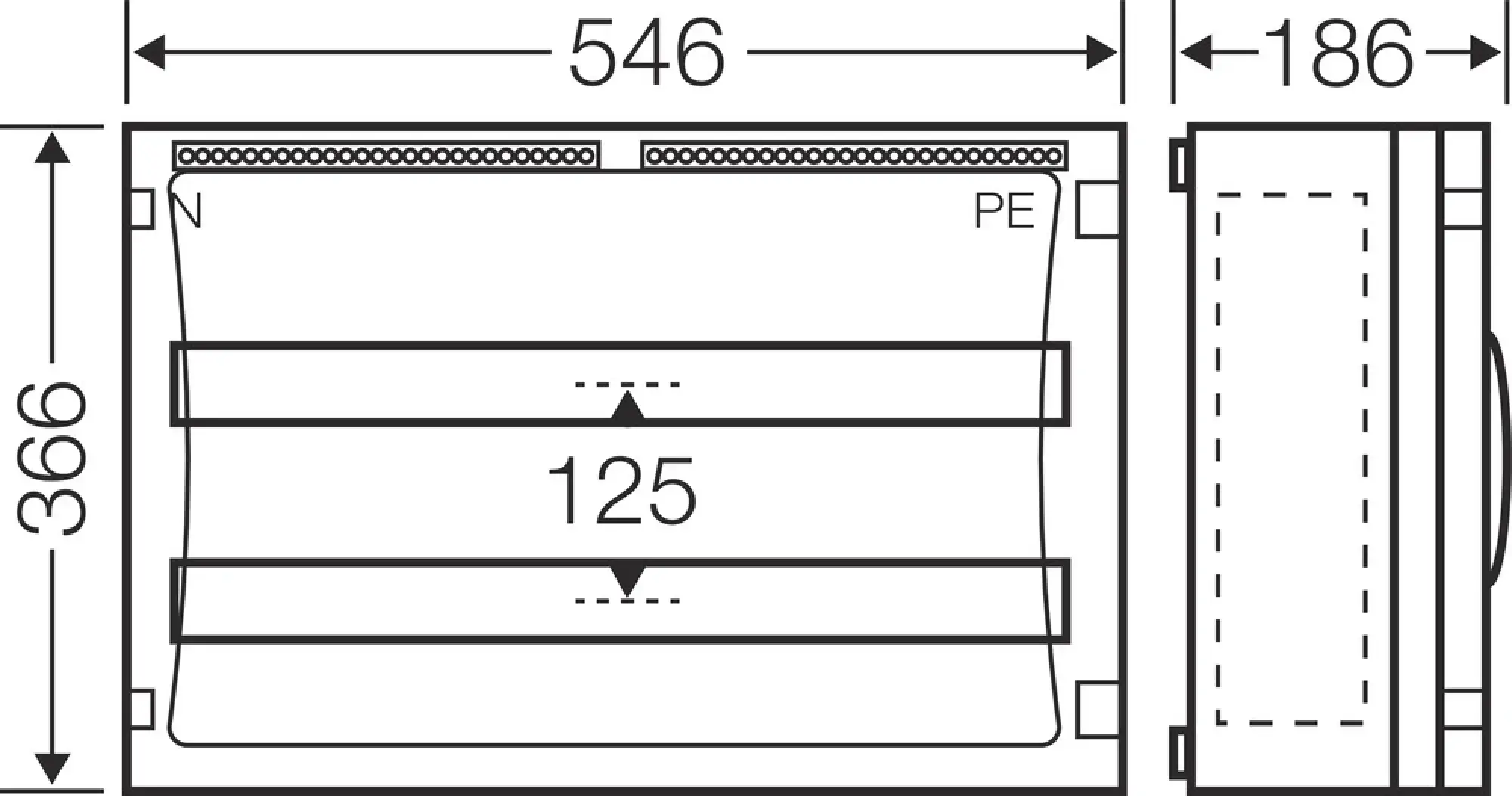 Hensel 68000160 ENYSTAR-Automatengehäuse 54 Teilungseinheiten FP 1408 (img_003)