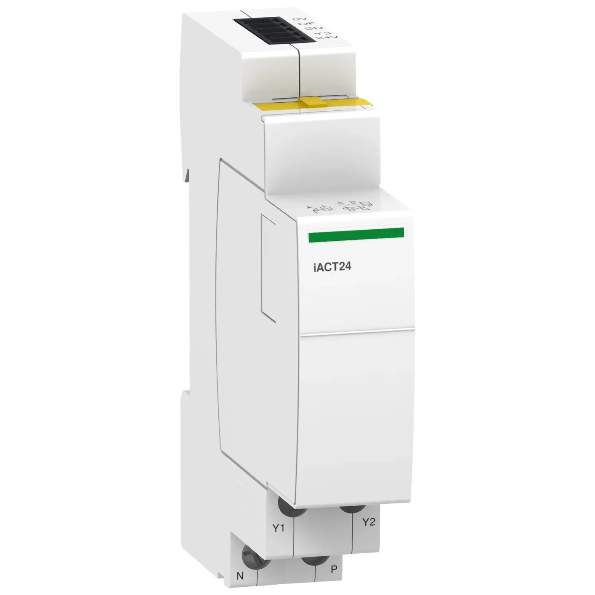 Schneider Electric A9C15924 Auxiliary module iACT24 for remote switching iCT with Ti24-PLC interface, 24V DC (img_002) Schneider Electric A9C15924 Auxiliary module iACT24 for remote switching iCT with Ti24-PLC interface, 24V DC (img_002)