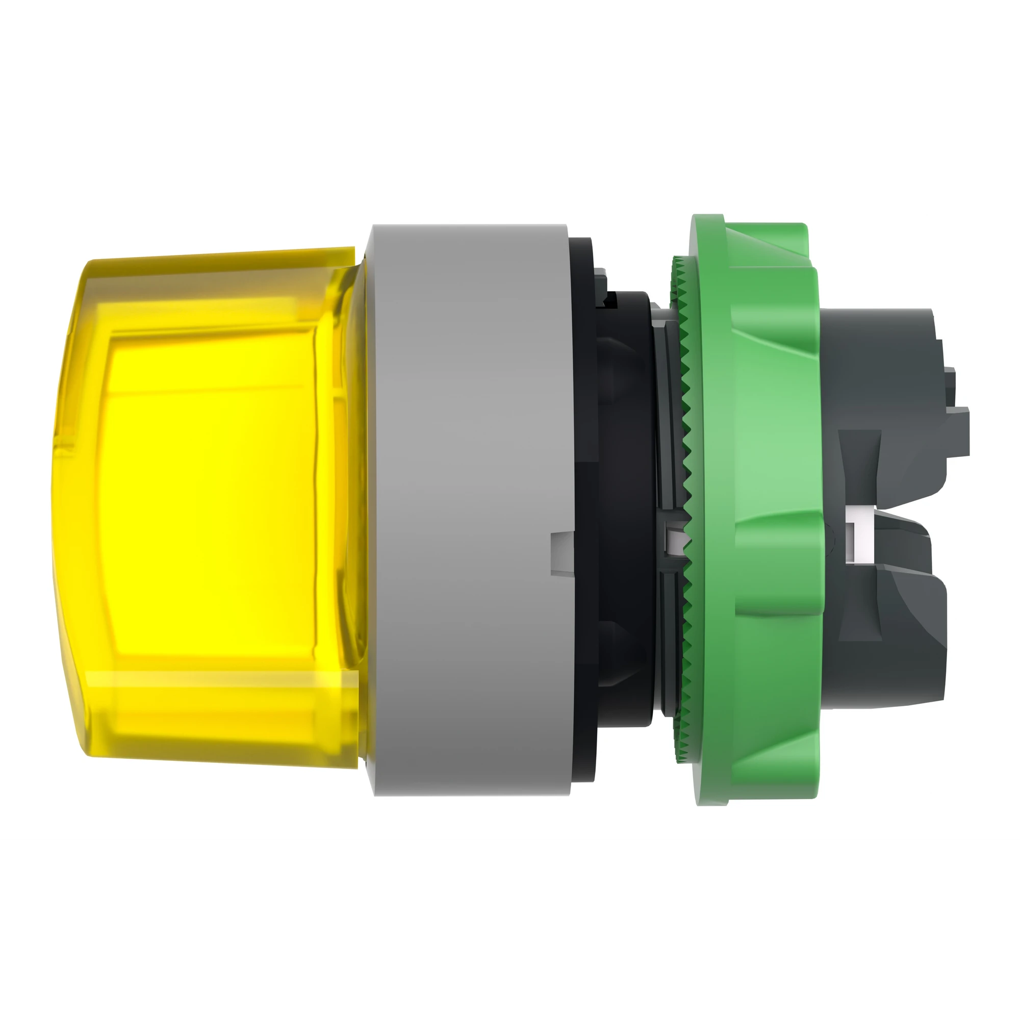 Schneider Electric ZB5AK1283C0 Illuminated Selector Switch, Front Element, Harmony XB5, Plastic, 22mm Yellow, for Universal LED, 2 Positions, Latching (img_006)
