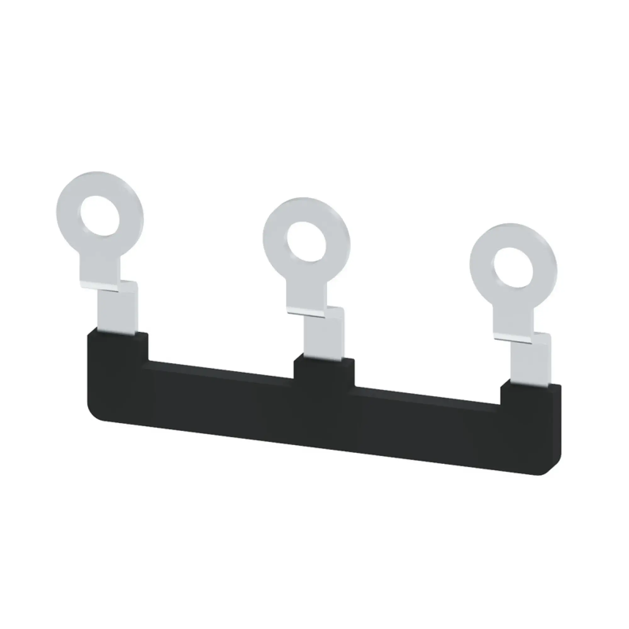Weidmüller 2615170000 Cross-connector (terminal), when screwed in, black, 41 A, Number of poles: 3, Pitch in mm: 22.00, Insulated: Yes, Width: 49.6 mm (img_001)