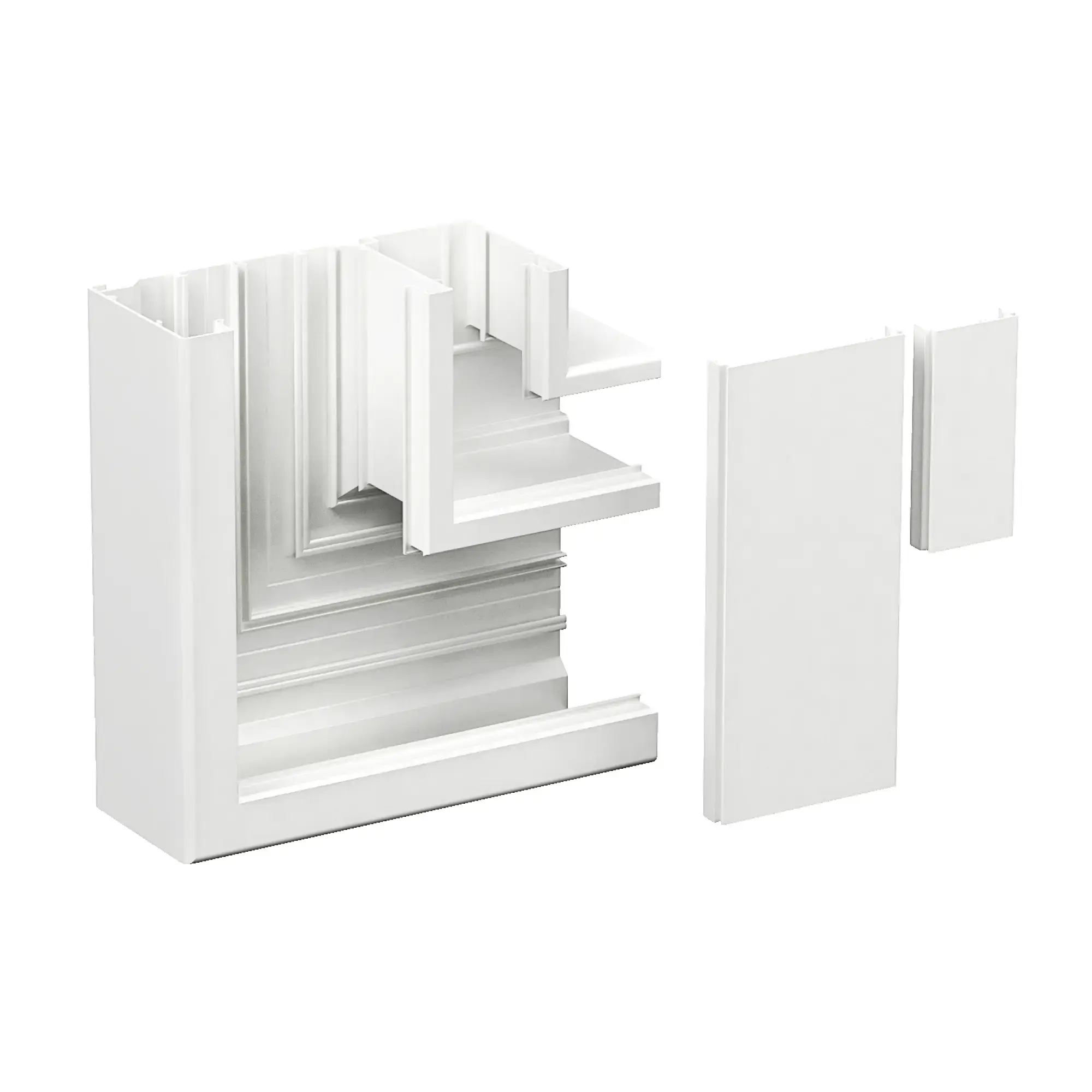 Schneider Electric 5510223 INKA 161-2/72 Flat Angle with Top Cover Aluminum RAL9016 Type:INKA LSU161-2/72 9016 (img_002)