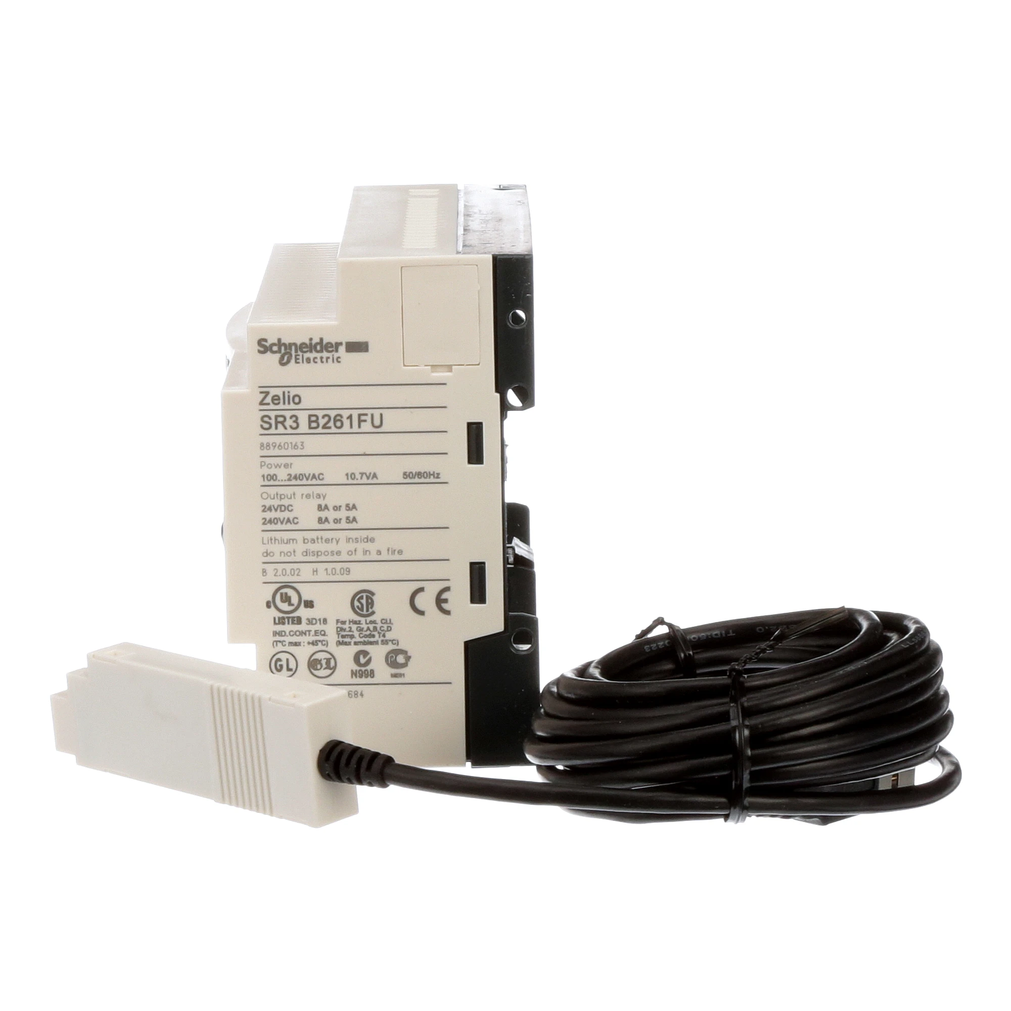 Schneider Electric SR3PACK2FU Starter Kit, Zelio Logic, Modular Design, 26 I/O, 100 to 240 VAC, Relay Outputs (img_003) Schneider Electric SR3PACK2FU Starter Kit, Zelio Logic, Modular Design, 26 I/O, 100 to 240 VAC, Relay Outputs (img_003)