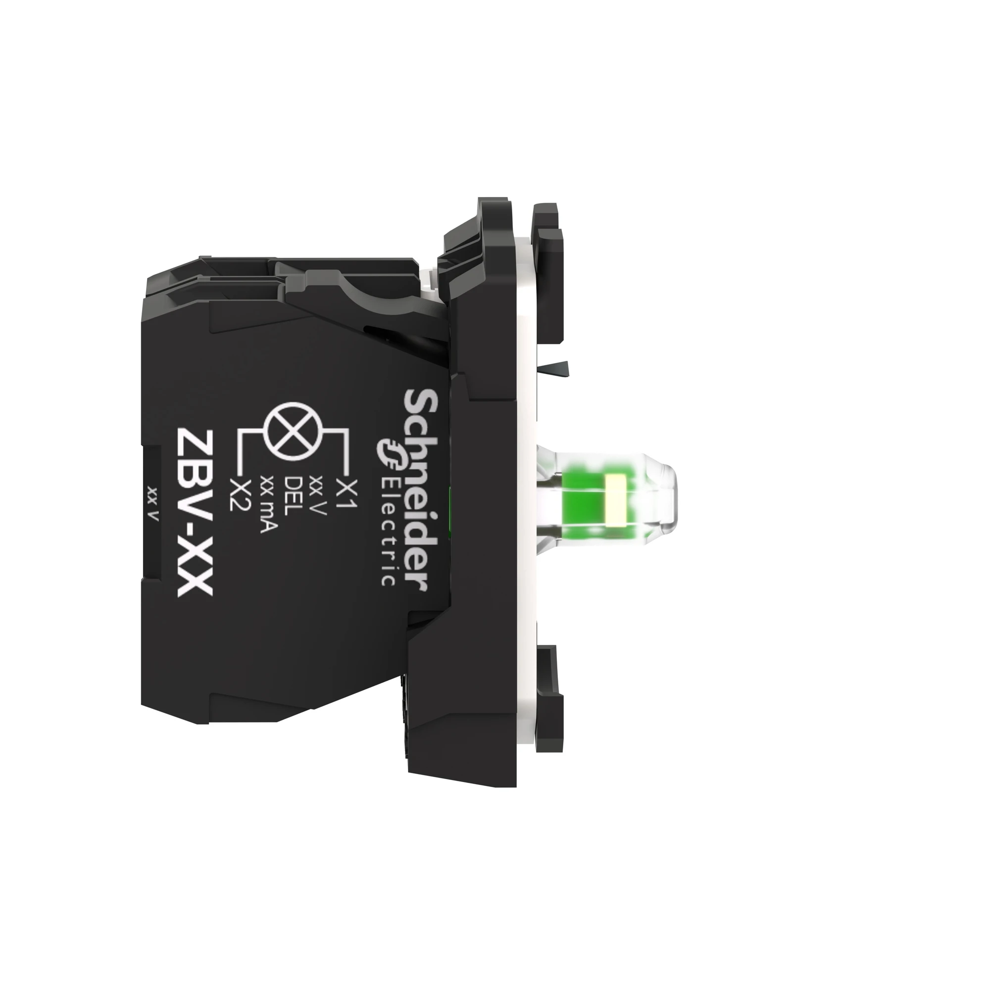 Schneider Electric ZB5AW0B11 Auxiliary Contact Block, Harmony XB5, Plastic, White, Universal LED, with Mounting Flange, 1S, 24V AC/DC (img_003) Schneider Electric ZB5AW0B11 Auxiliary Contact Block, Harmony XB5, Plastic, White, Universal LED, with Mounting Flange, 1S, 24V AC/DC (img_003)