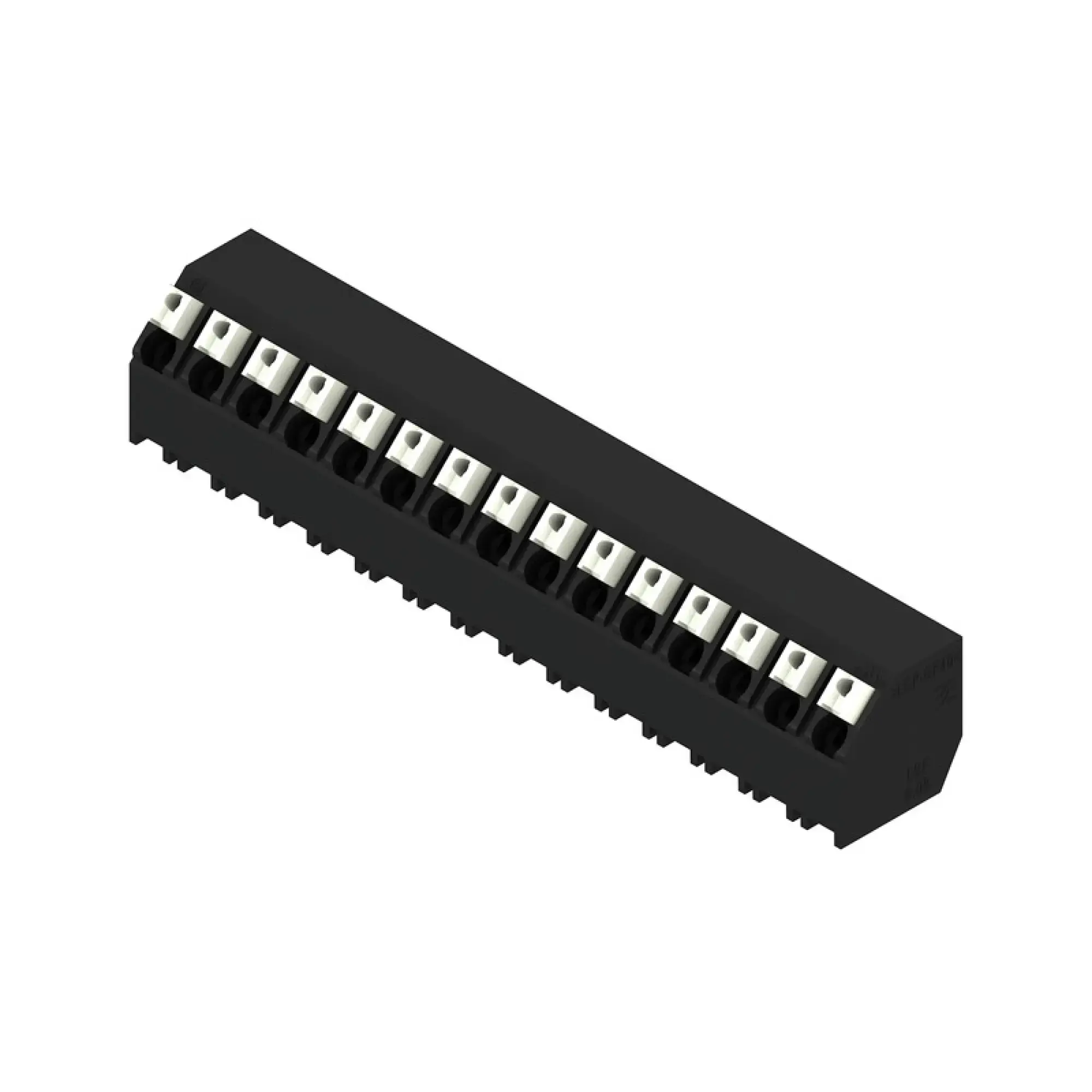 Weidmüller 1884860000 PCB terminal, 320 V, 17.5 A, Pitch in mm: 5.08, 1.5 mm², Number of poles: 15, PUSH IN with actuator, THT/THR solder connection, 135°, Tube (img_001)