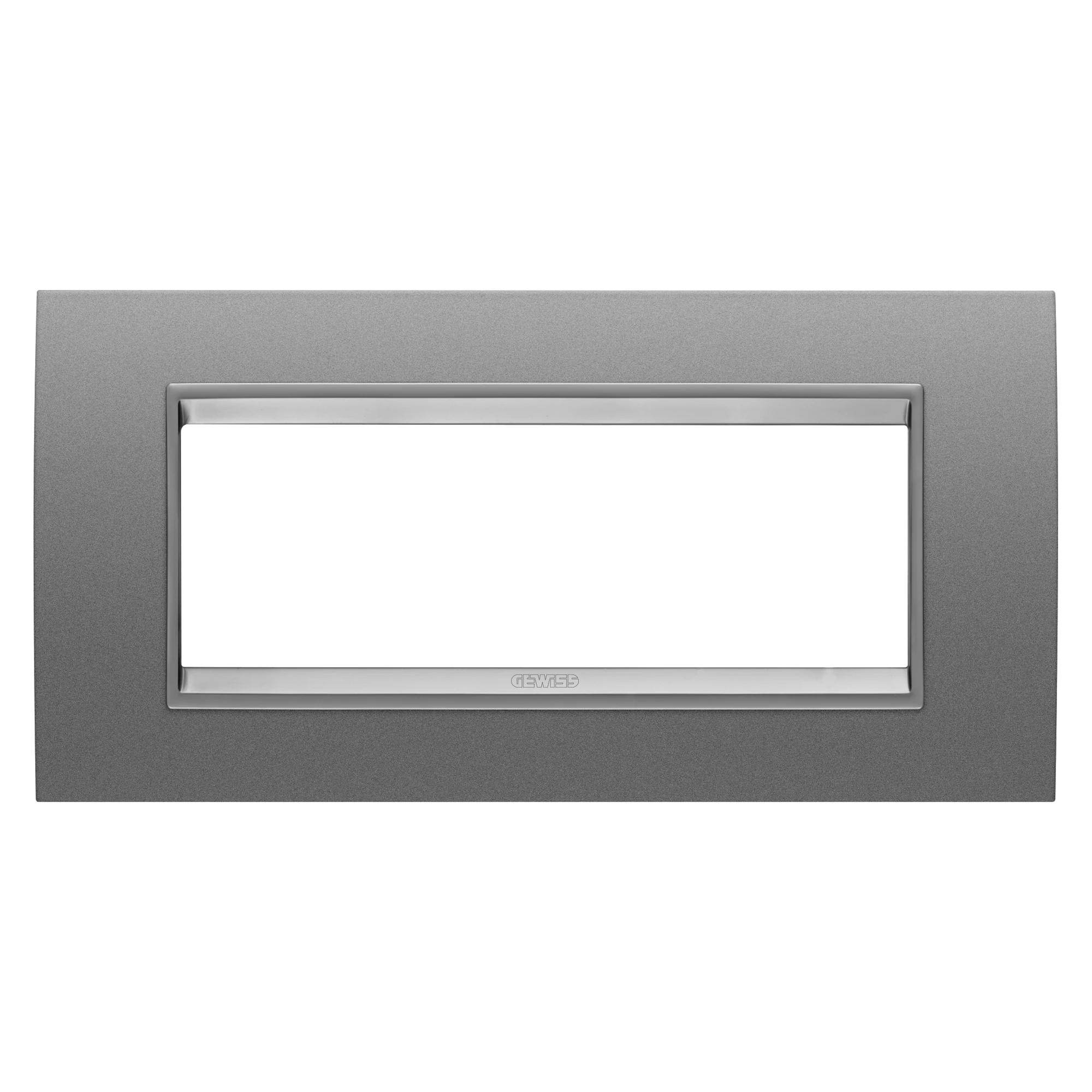 GEWISS GW16206XA Abdeckrahmen LUX 6M Aluminium monochrom (img_001)
