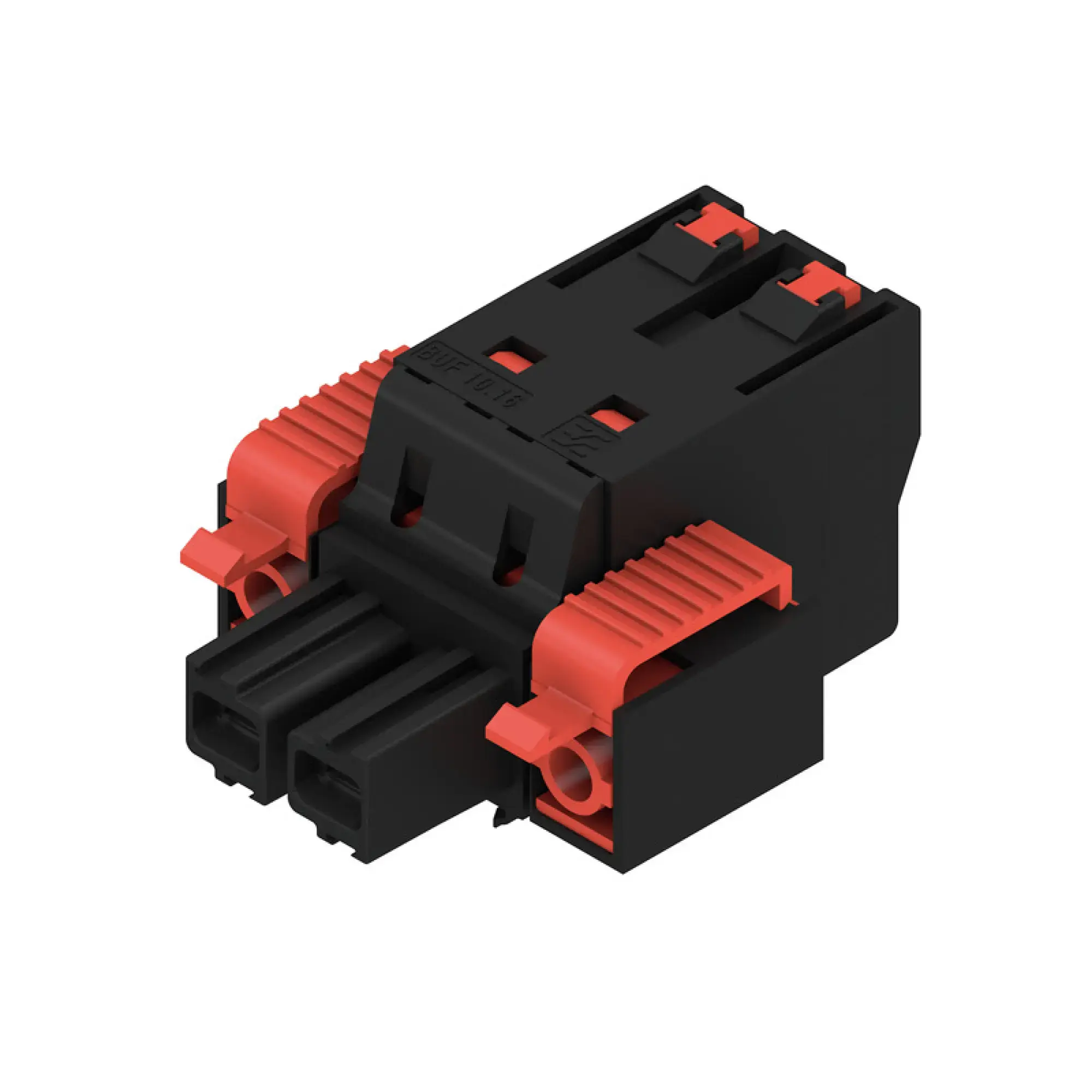 Weidmüller 2493300000 PCB connector (wire connection), 1000 V, 76 A, Pitch in mm: 10.16, 16 mm², Number of poles: 2, PUSH IN with actuator, Box (img_001)