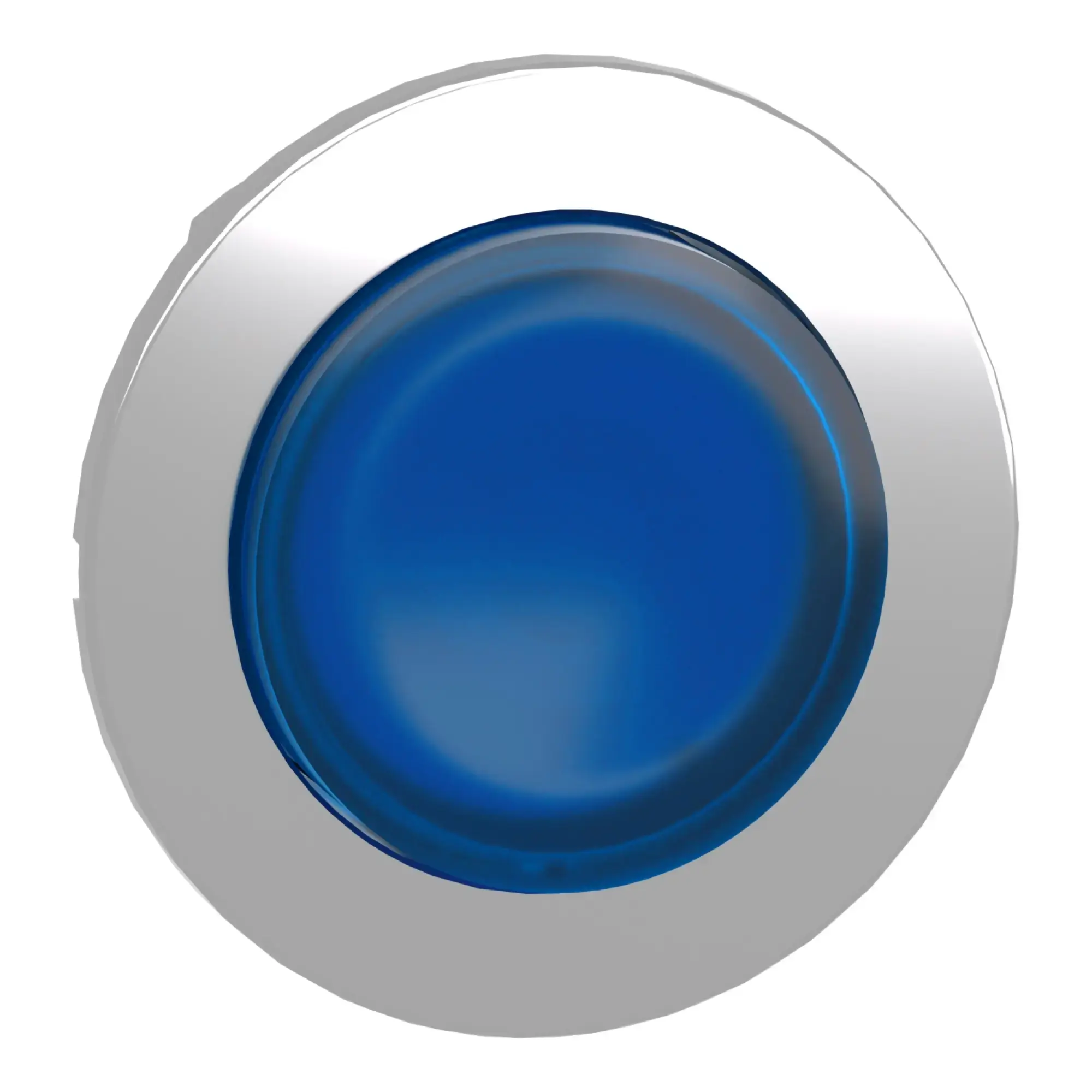 Schneider Electric ZB4FW163 Illuminated pushbutton, front element, Harmony XB4F, metal, 30mm, blue, protruding, unlabelled, for universal LED (img_009)