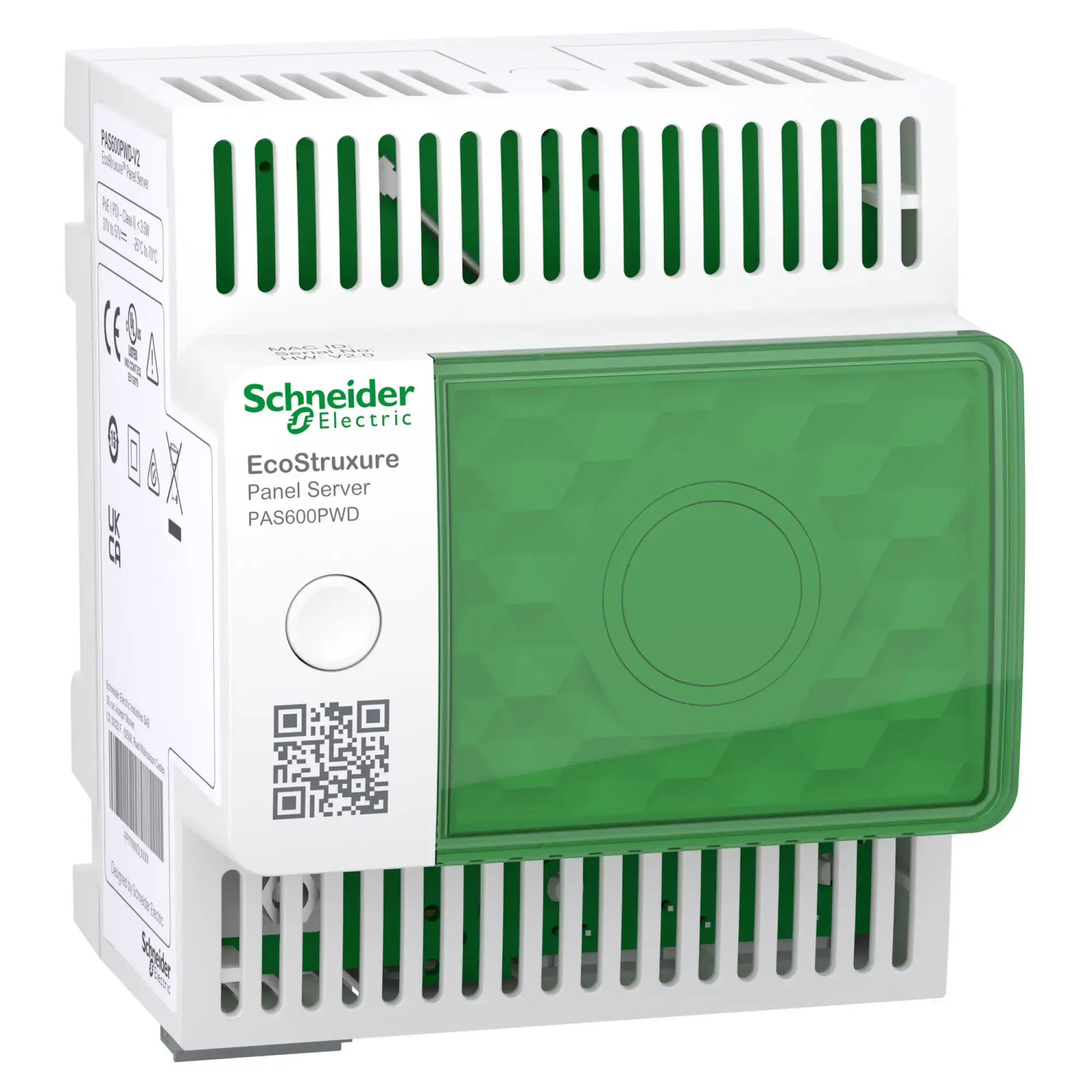 Schneider Electric PAS600PWD Panel Server Universal PAS600PWD, Wired by Design, Modbus RTU - Ethernet Modbus/TCP, PoE (img_001) Schneider Electric PAS600PWD Panel Server Universal PAS600PWD, Wired by Design, Modbus RTU - Ethernet Modbus/TCP, PoE (img_001)