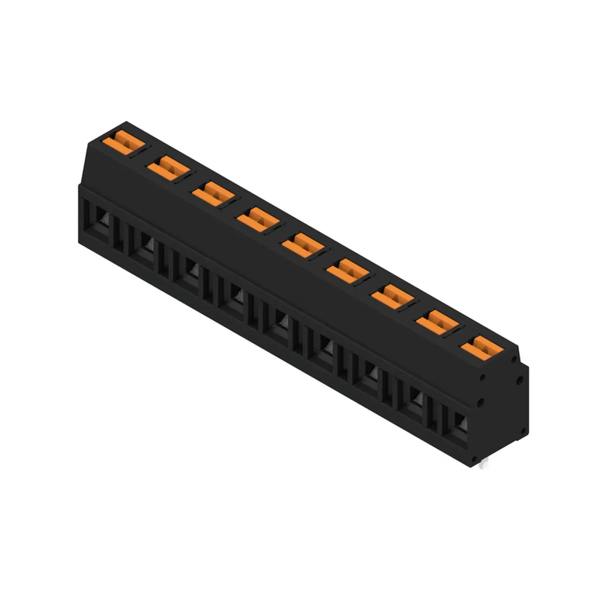 Weidmüller 2787790000 PCB terminal, 350 V, 24 A, Pitch in mm: 7.50, 2.5 mm², Number of poles: 9, PUSH IN with actuator, THT solder connection, 90°, Box (img_001) Weidmüller 2787790000 PCB terminal, 350 V, 24 A, Pitch in mm: 7.50, 2.5 mm², Number of poles: 9, PUSH IN with actuator, THT solder connection, 90°, Box (img_001)