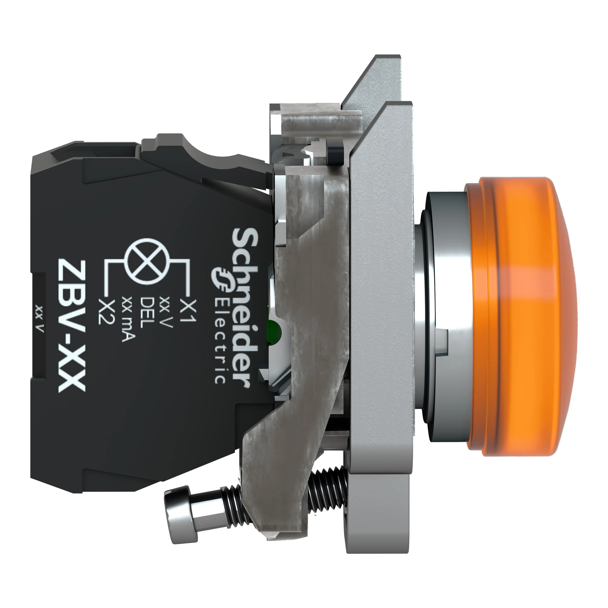 Schneider Electric XB4FW35M5 Illuminated push-button, Harmony XB4F, metal, 30mm, orange, universal LED, smooth dome, 1NO+1NC, 230-240V AC (img_003) Schneider Electric XB4FW35M5 Illuminated push-button, Harmony XB4F, metal, 30mm, orange, universal LED, smooth dome, 1NO+1NC, 230-240V AC (img_003)