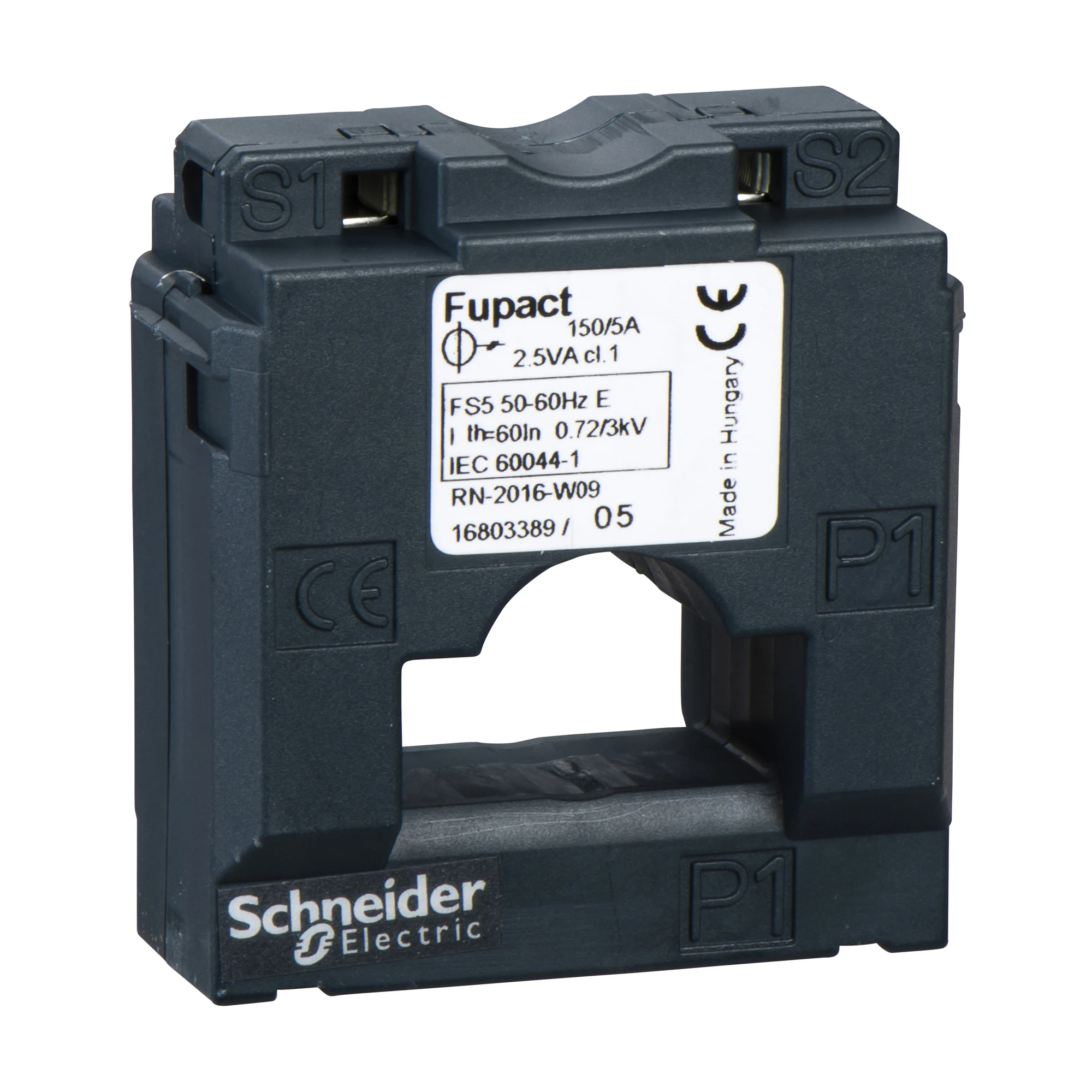 Schneider Electric LV480885 Current transformer, class 1, 150/5, 2.5VA, for Fupact ISFL 250-630 (img_001) Schneider Electric LV480885 Current transformer, class 1, 150/5, 2.5VA, for Fupact ISFL 250-630 (img_001)
