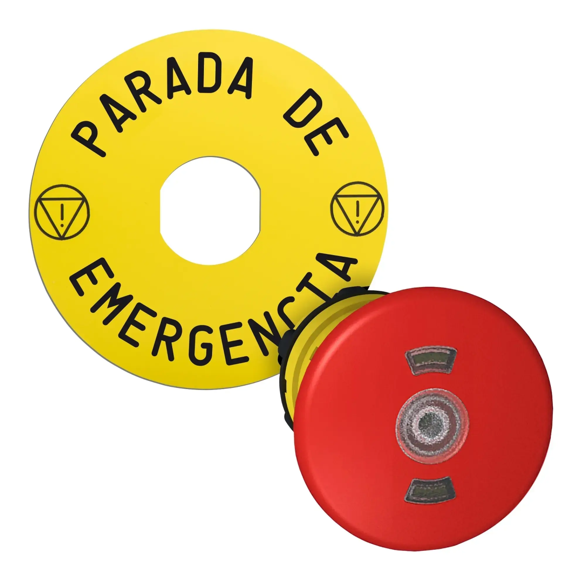 Schneider Electric ZB5AT8643M430 Emergency Stop/Emergency-Off Switch, Front Element, Harmony XB5, Plastic, 22mm, Red, Mushroom 40mm, Status Indicator, Pull Release (img_002)