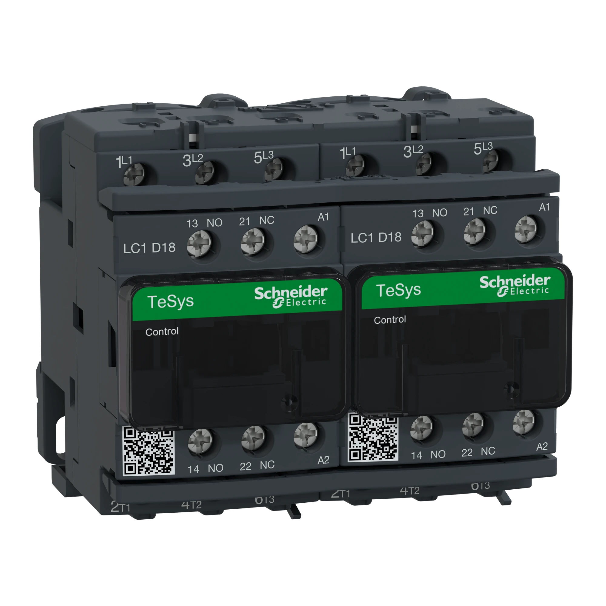 Schneider Electric LC2D18G7V Reversing contactor combination, 3p+1NC+1NO, 7.5kW/400V/AC3, 18A, coil 120V 50/60Hz (img_001) Schneider Electric LC2D18G7V Reversing contactor combination, 3p+1NC+1NO, 7.5kW/400V/AC3, 18A, coil 120V 50/60Hz (img_001)