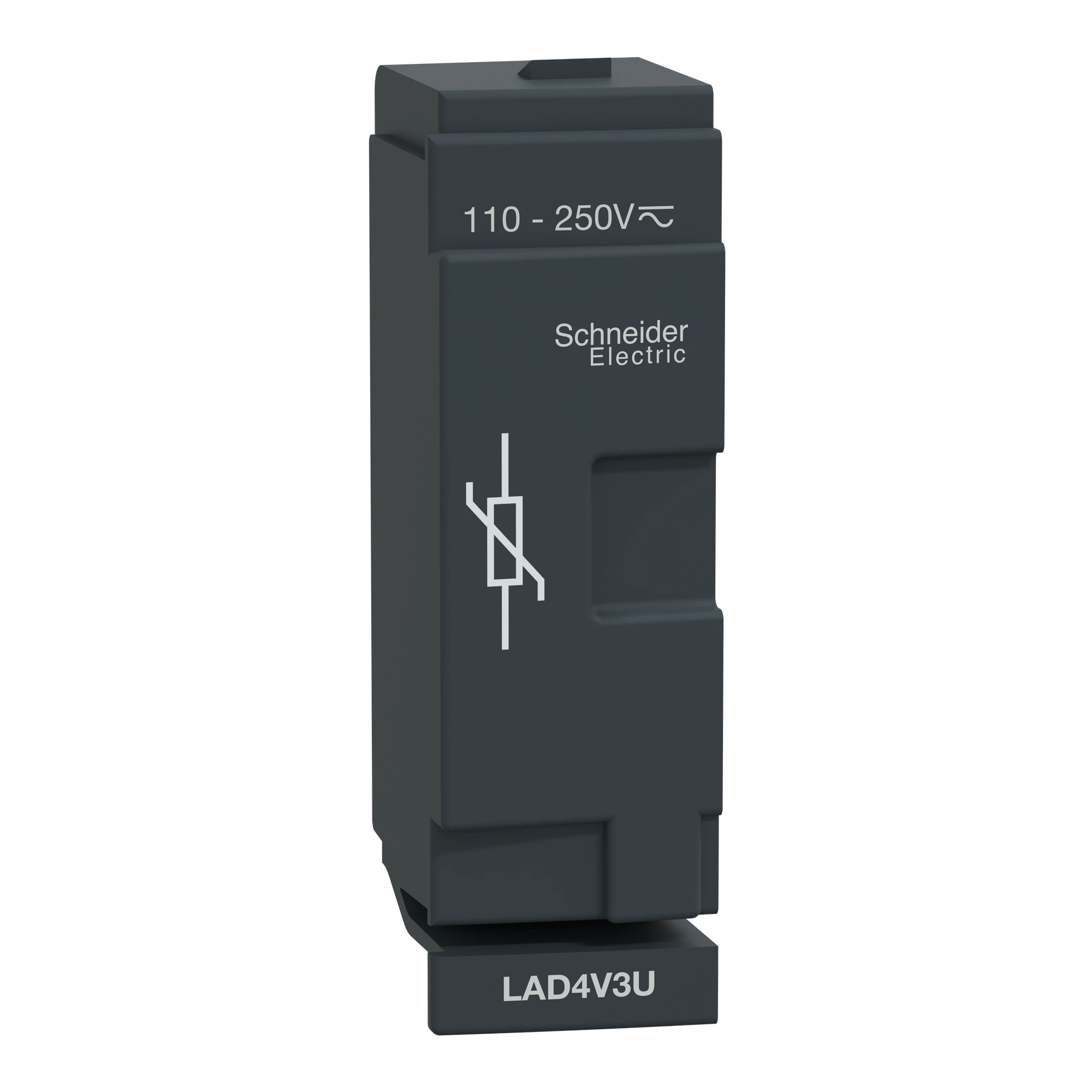 Schneider Electric LAD4V3U Wiring module, varistor, 110-250V AC/DC, for D40A/D65A (img_001)
