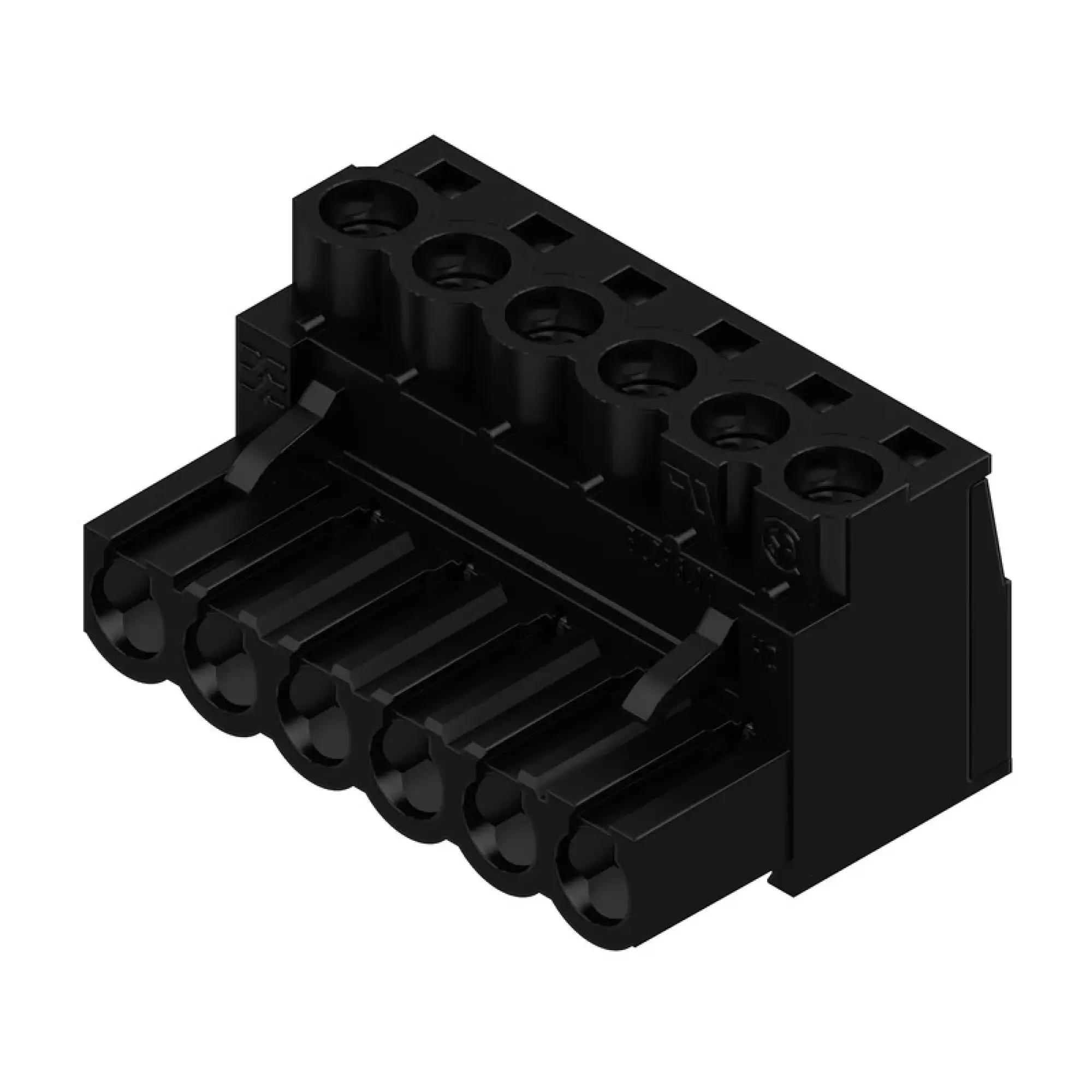 Weidmüller 1955530000 PCB connector (wire connection), 320 V, 23 A, Pitch in mm: 5.00, 4 mm², Number of poles: 6, Clamping yoke connection, Box (img_001) Weidmüller 1955530000 PCB connector (wire connection), 320 V, 23 A, Pitch in mm: 5.00, 4 mm², Number of poles: 6, Clamping yoke connection, Box (img_001)