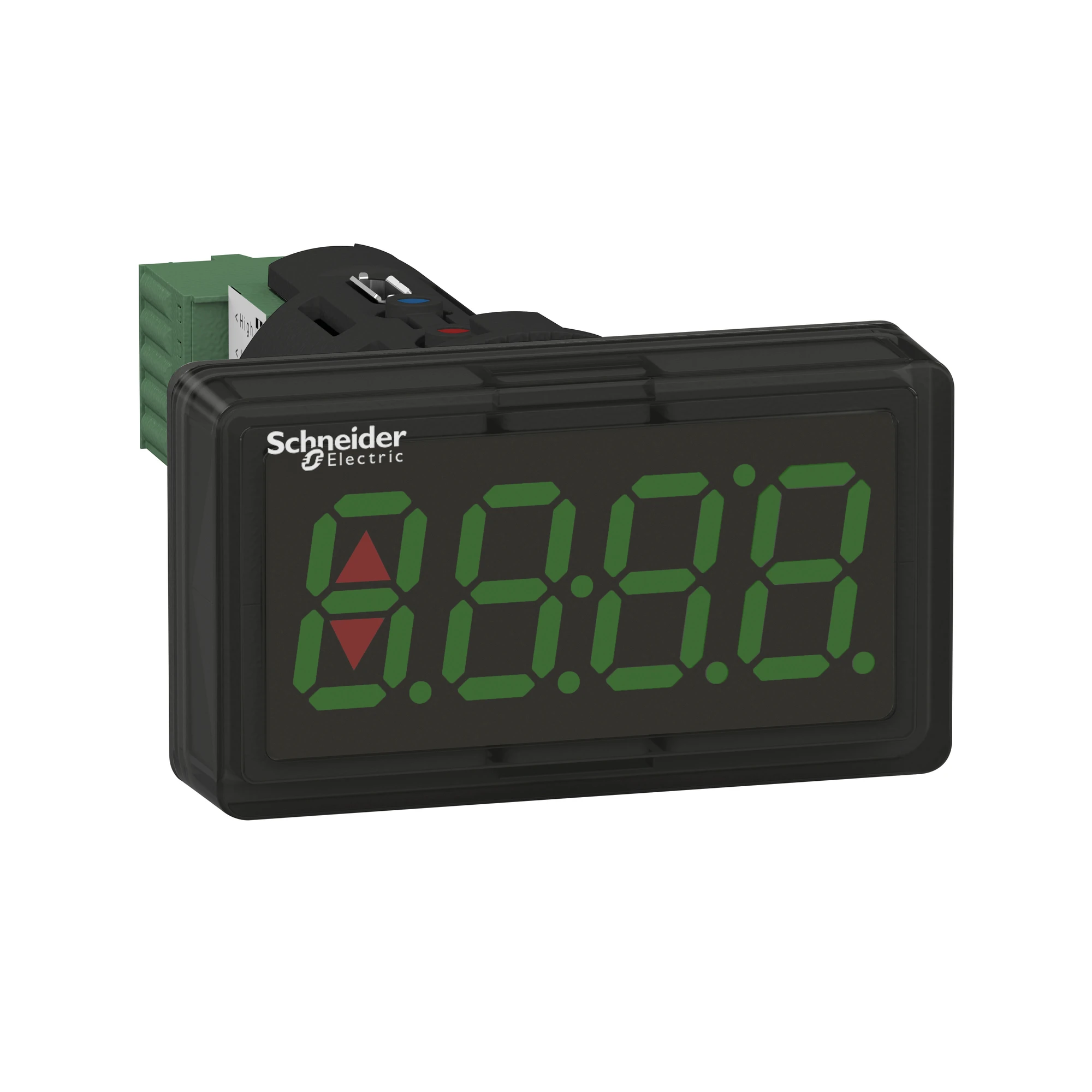 Schneider Electric XBH1AA0G4 7-Segment Display, Harmony XB5, Plastic, 22mm, Black, LED Display Green, 4-Digit, 4-20mA (img_001) Schneider Electric XBH1AA0G4 7-Segment Display, Harmony XB5, Plastic, 22mm, Black, LED Display Green, 4-Digit, 4-20mA (img_001)