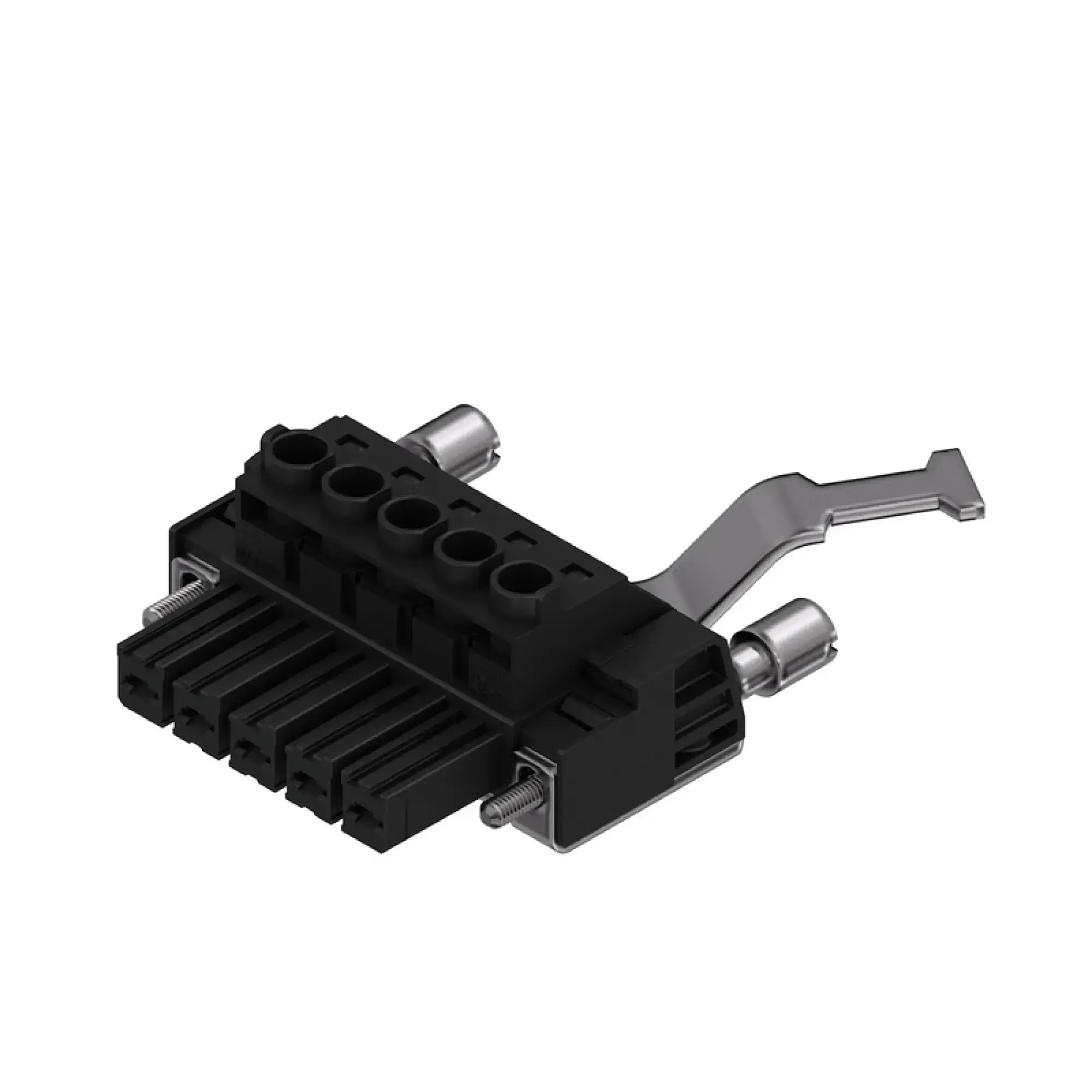 Weidmüller 1933450000 PCB connector (wire connection), 1000 V, 57 A, Pitch in mm: 7.62, 10 mm², Number of poles: 5, Clamping yoke connection, Box (img_001)