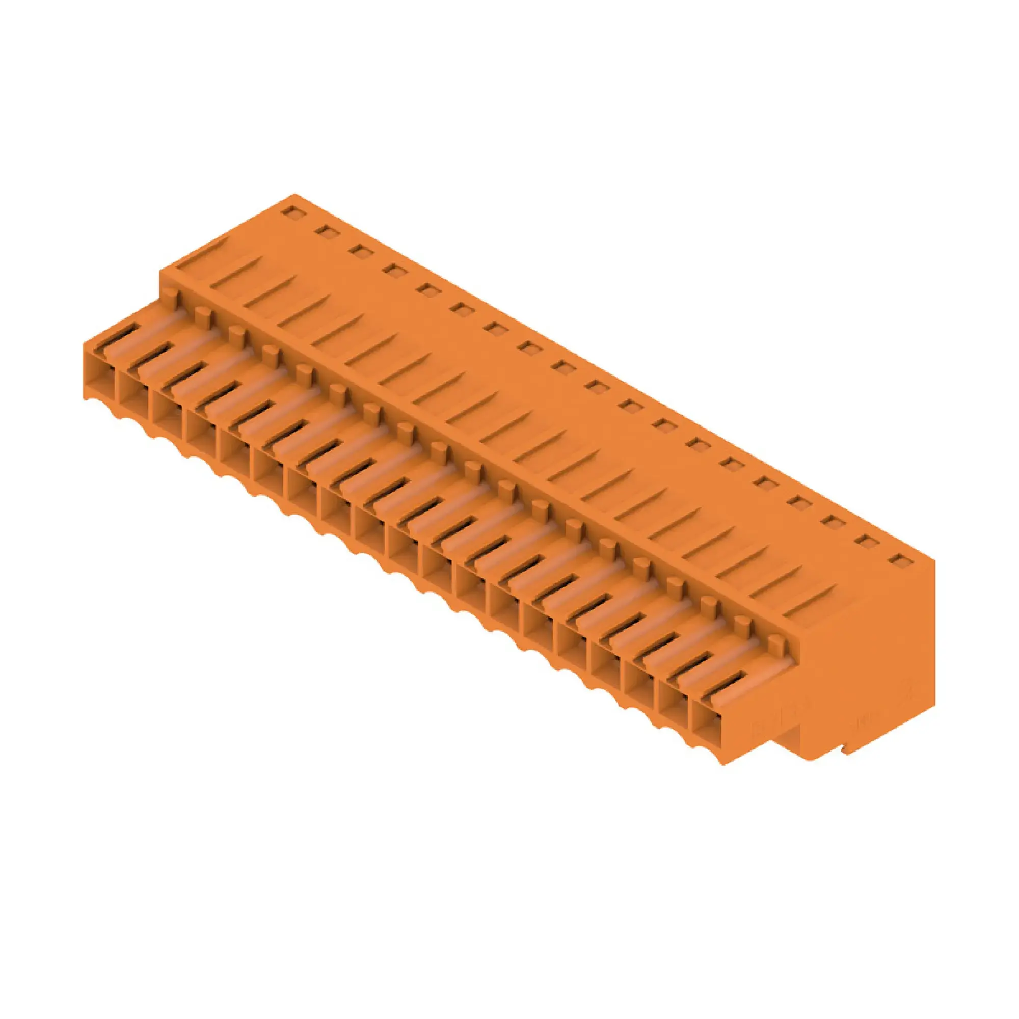 Weidmüller 1690360000 PCB connector (wire connection), 160 V, 14.5 A, Pitch in mm: 3.50, 1.5 mm², Number of poles: 19, Tension-clamp connection, Box BLZF 3.50/19/180 SN OR BX (img_001)