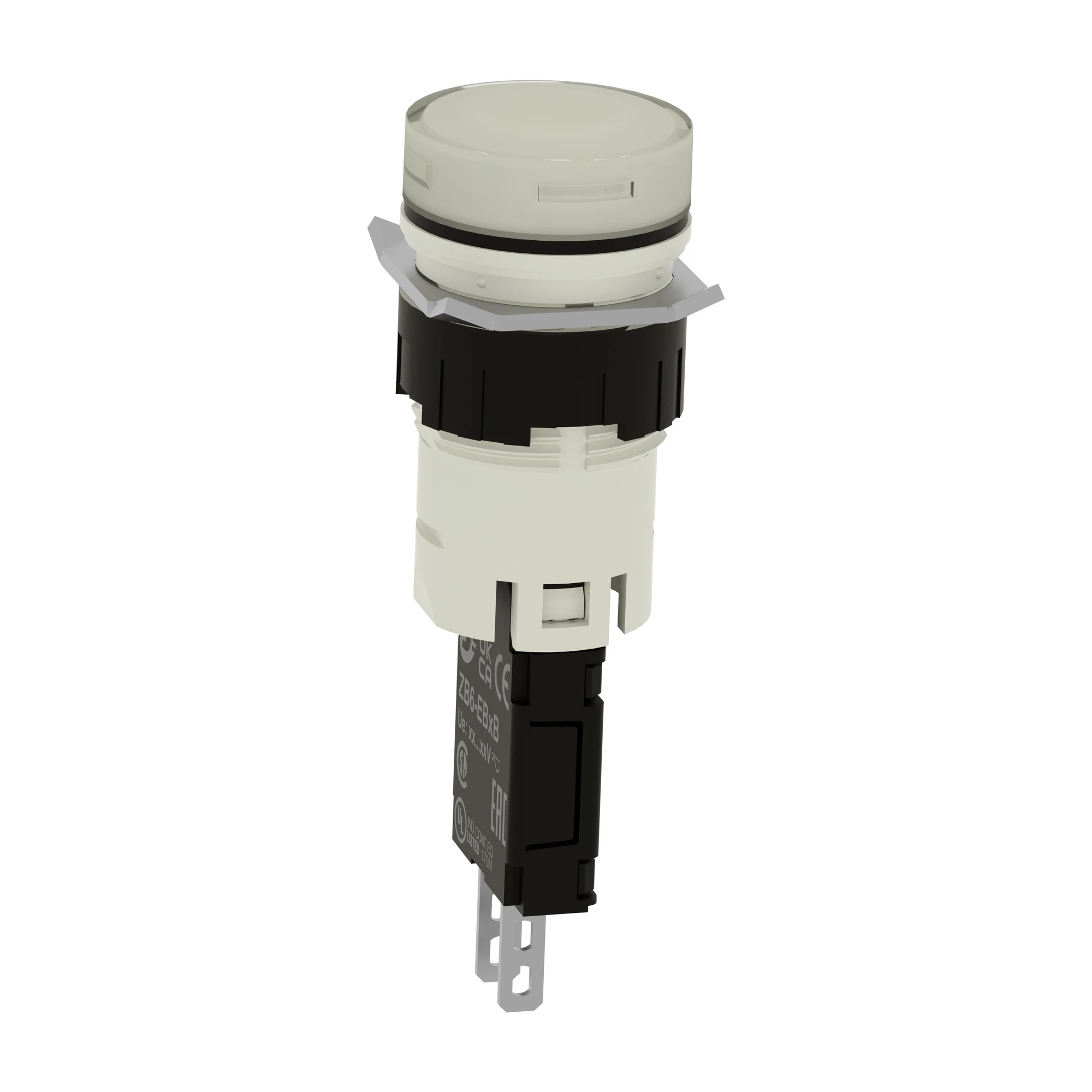 Schneider Electric XB6AV1BB Indicator light, Ø 22, round, IP 65, white, Integral LED, 24 V, plug (img_002) Schneider Electric XB6AV1BB Indicator light, Ø 22, round, IP 65, white, Integral LED, 24 V, plug (img_002)