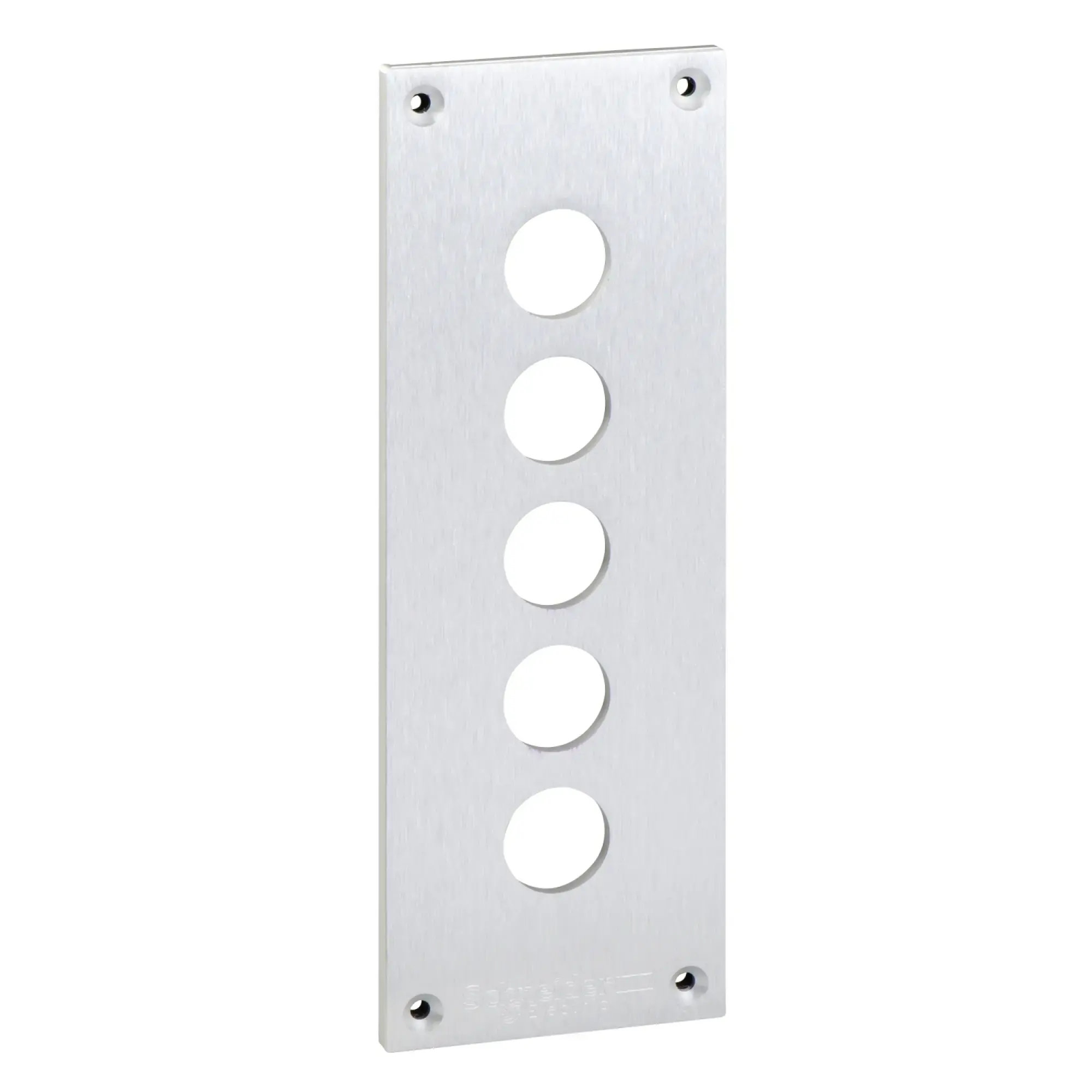 Schneider Electric XAPE305 Mounting plate, XAP-E, metal, 5 horizontal holes (img_002)