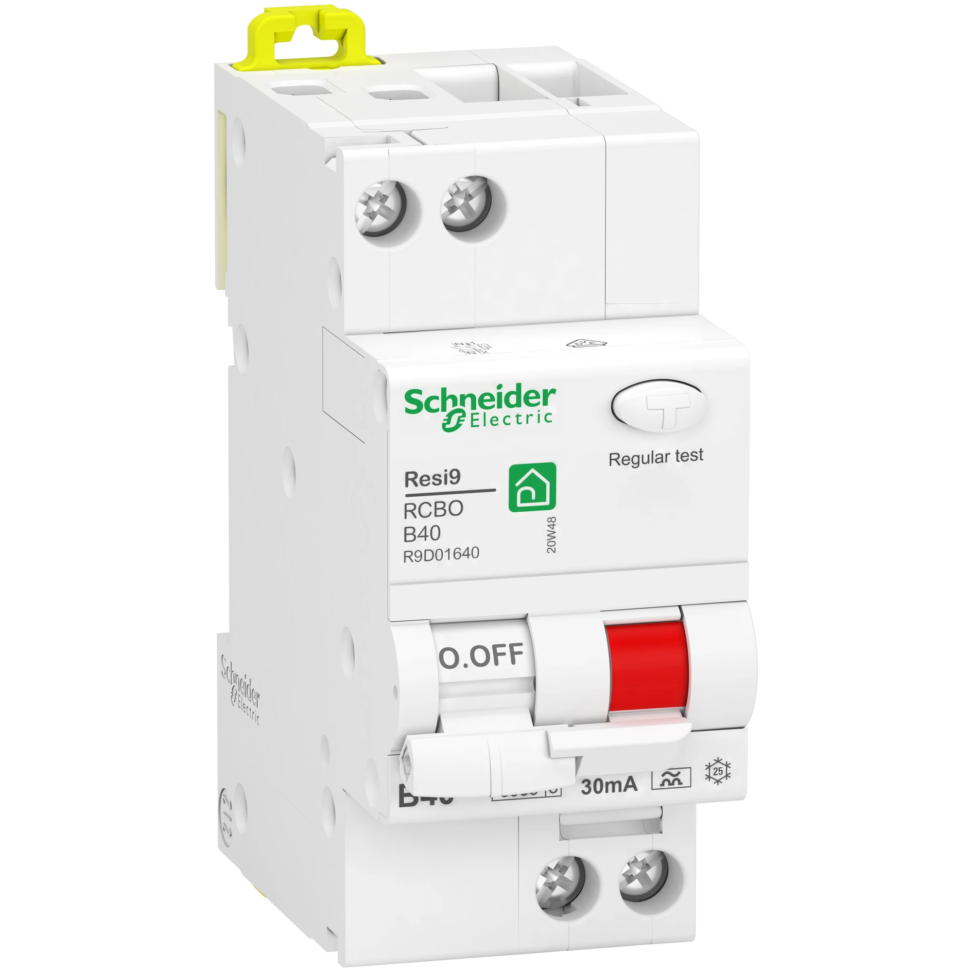 Schneider Electric R9D01640 RCCB/LS combination switch Resi9 1P+N, 40A, B-Char., 30mA, Type A, 6kA (img_001)