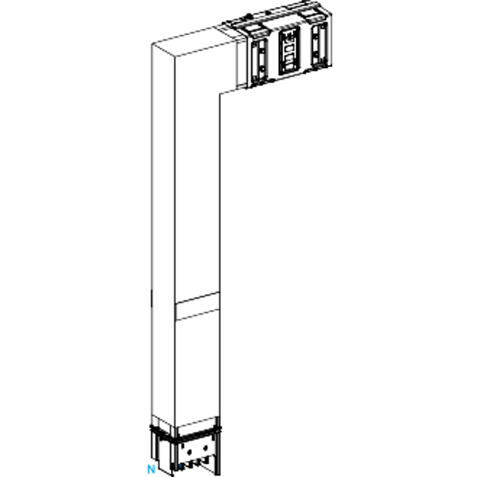 Schneider Electric KSA630DLF41F KSA Angular Element, 630A, flat PE external, selectable length, fire barrier (img_001)