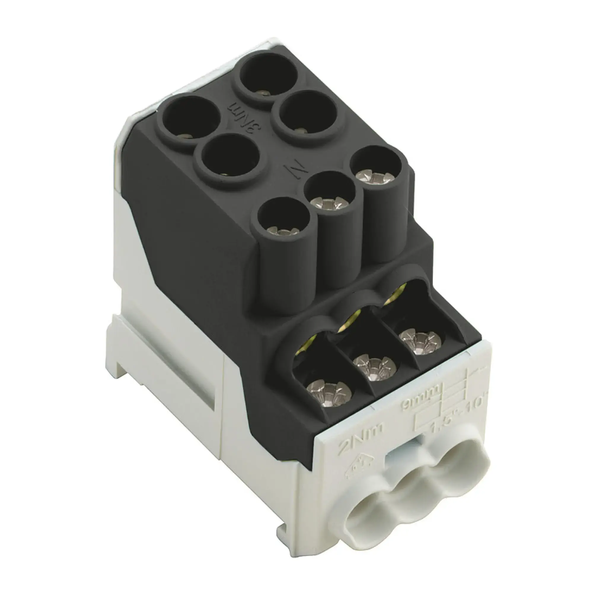 Weidmüller 2814490000 Potential distributor terminal, Screw connection, black, 25 mm², 101 A, 1000 V, Number of connections: 8, Number of levels: 1, TS 35, V-0, Wemid (img_001) Weidmüller 2814490000 Potential distributor terminal, Screw connection, black, 25 mm², 101 A, 1000 V, Number of connections: 8, Number of levels: 1, TS 35, V-0, Wemid (img_001)