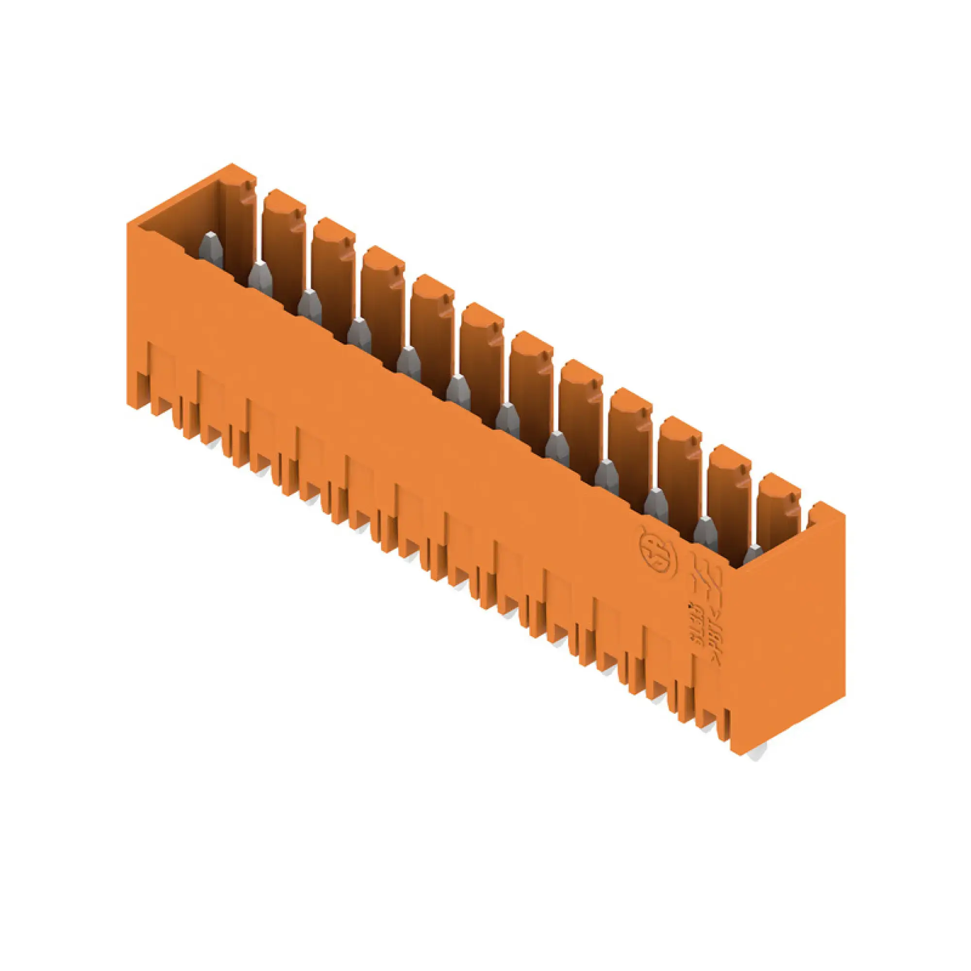Weidmüller 1604570000 PCB connector (board connection), 160 V, 17 A, Pitch in mm: 3.50, Number of poles: 12, THT solder connection, Box (img_001)