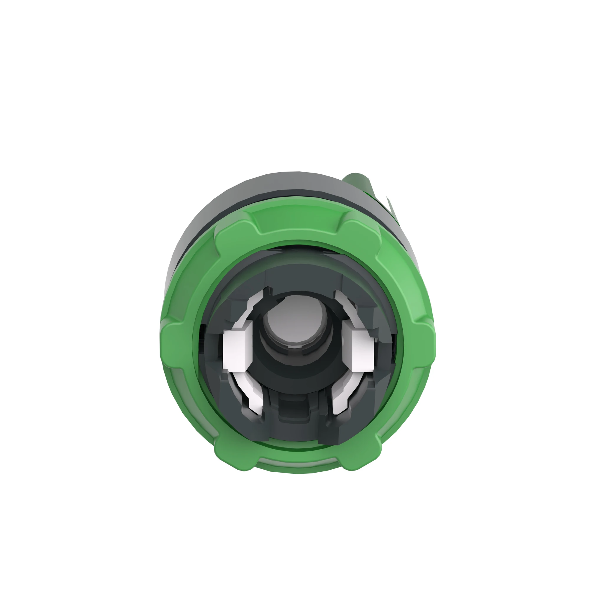 Schneider Electric ZB5AK1433 Illuminated selector switch, front element, Harmony XB5, plastic, 22mm, green, for universal LED, 2 positions, momentary (img_002)