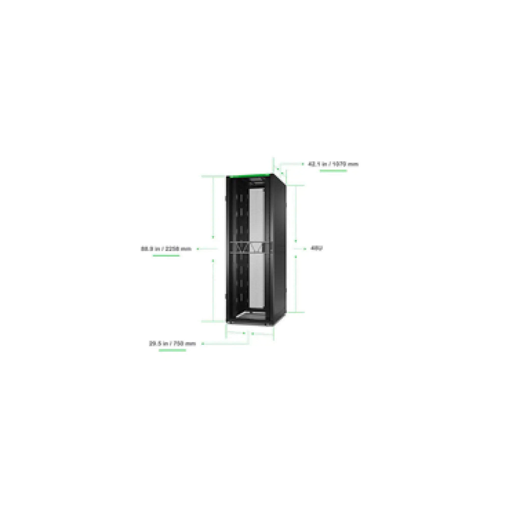 APC AR3157B2 APC NetS HElter SX Server Rack Gen 2, 48 HE, 2258H x 750W x 1070D mm, mit Seitenwänden, Schwarz (img_001)