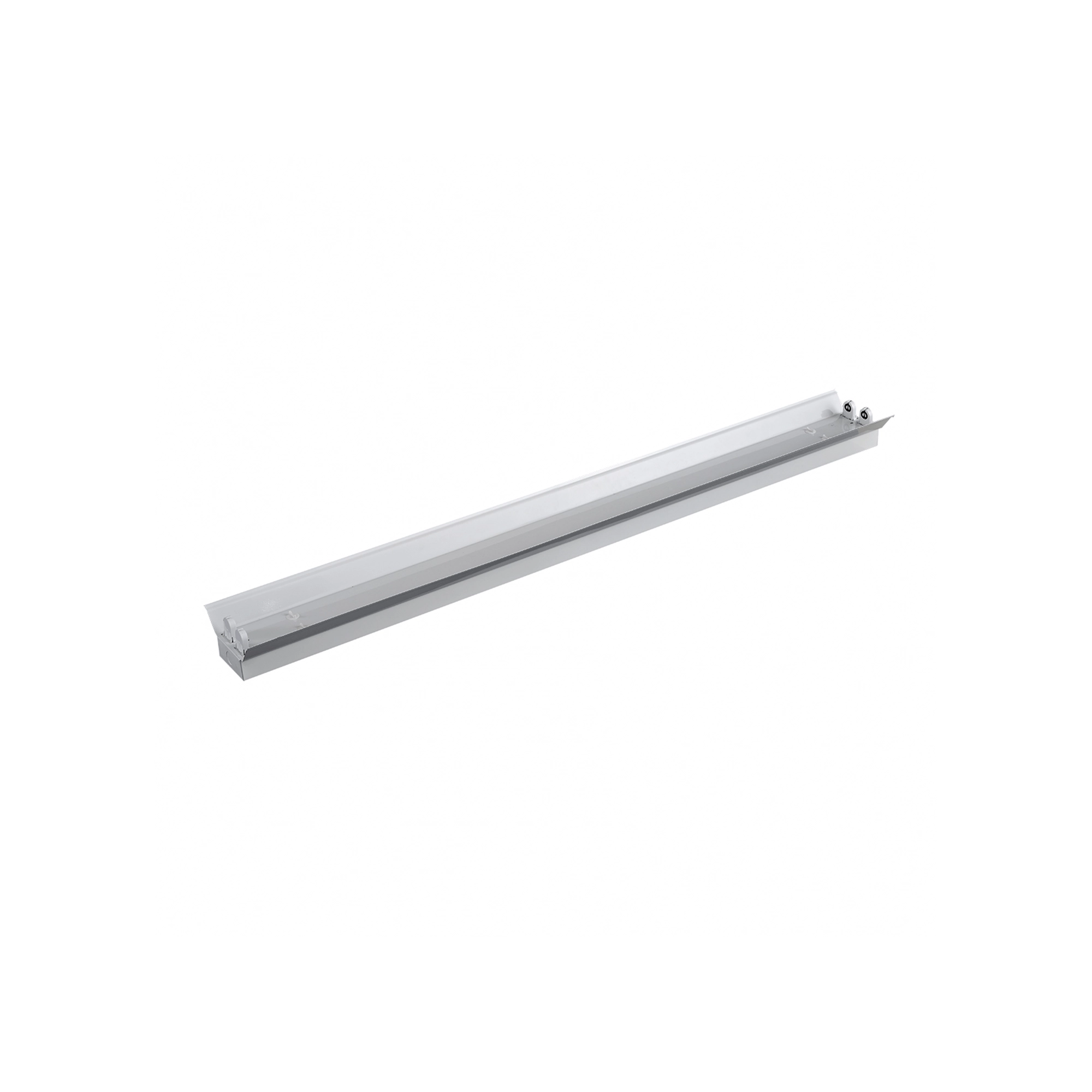 WSU Lights LED IP22 Luminaire Reflector for 2 T8 Tube - 1230x160x68mm - IP22 WSU Lights LED IP22 Luminaire Reflector for 2 T8 Tube - 1230x160x68mm - IP22