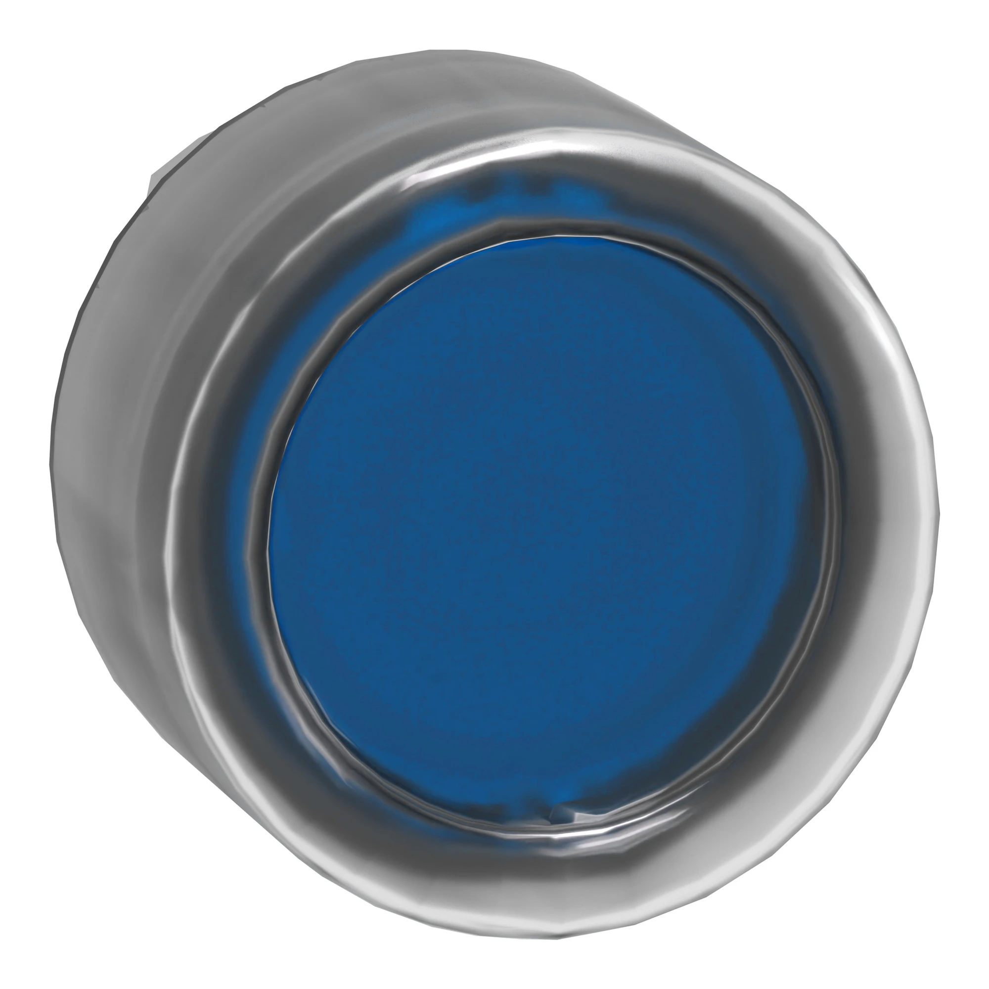 Schneider Electric ZB4BW563 Illuminated pushbutton, front element, Harmony XB4, metal, 22mm, blue, momentary, with protective cover, for universal LED (img_001)