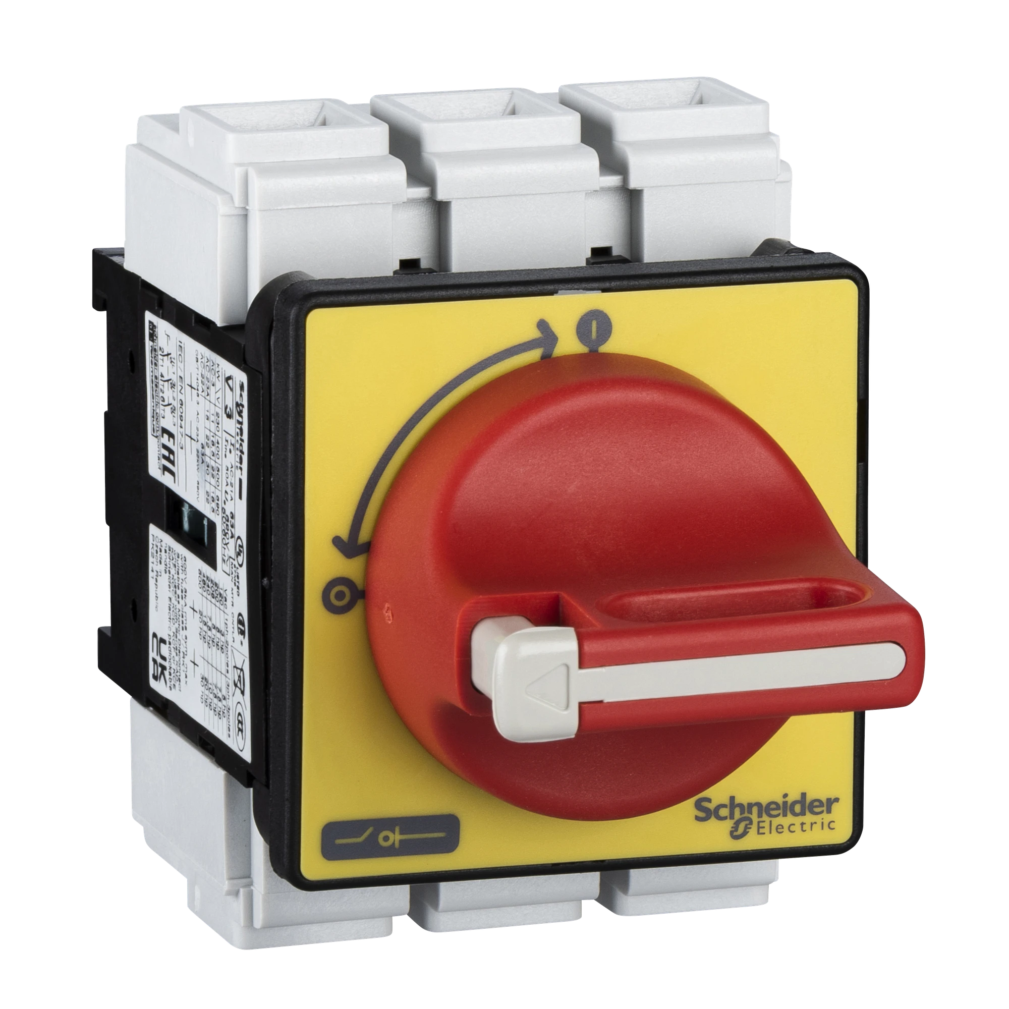 Schneider Electric VCF3 Emergency-Stop/Main Switch, 4-hole mtd., 3p, 690V, 63A, lockable red handle (img_001) Schneider Electric VCF3 Emergency-Stop/Main Switch, 4-hole mtd., 3p, 690V, 63A, lockable red handle (img_001)