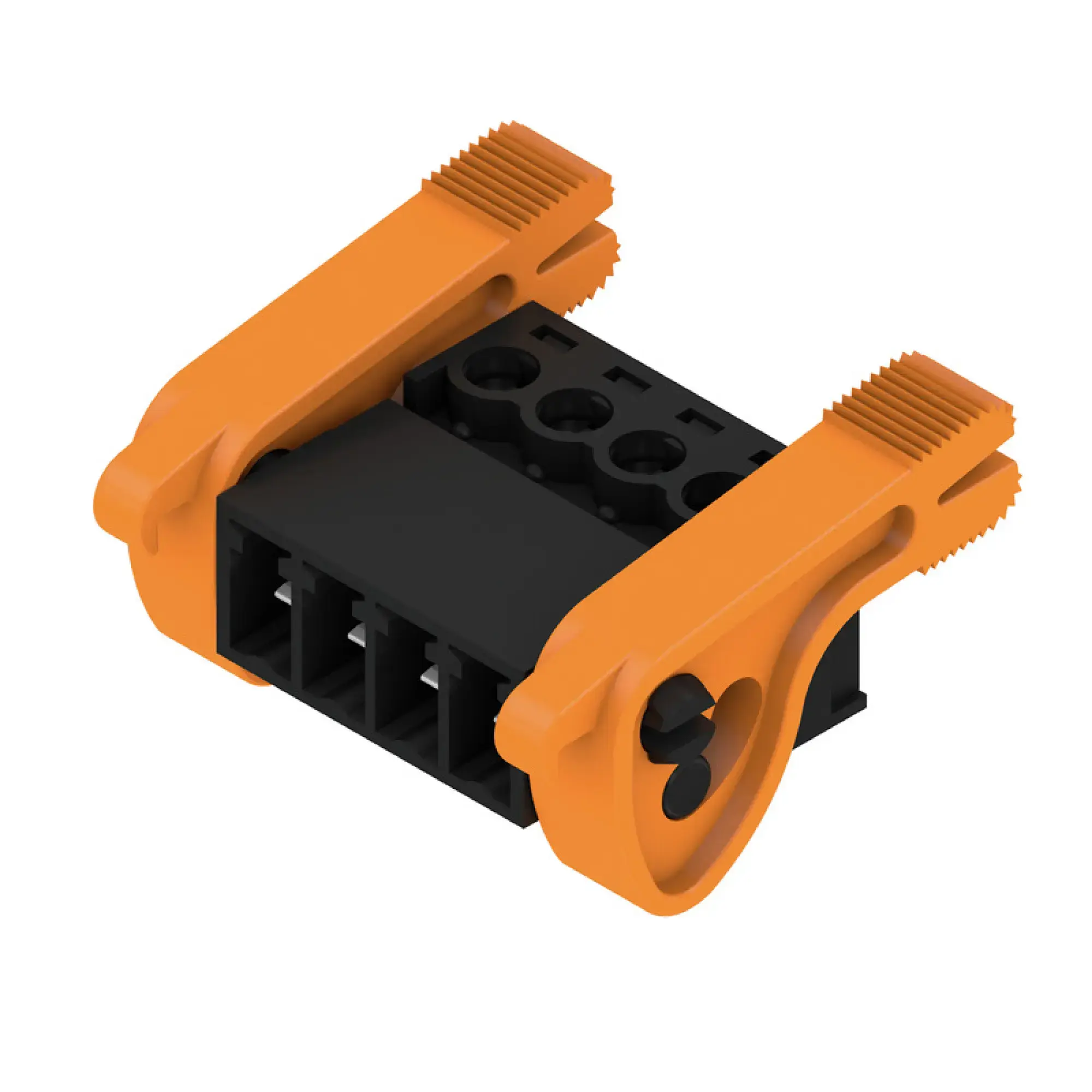 Weidmüller 2444190000 PCB connector (wire connection), 160 V, 17.5 A, Pitch in mm: 3.81, 1.5 mm², Number of poles: 4, Clamping yoke connection, Box (img_001)