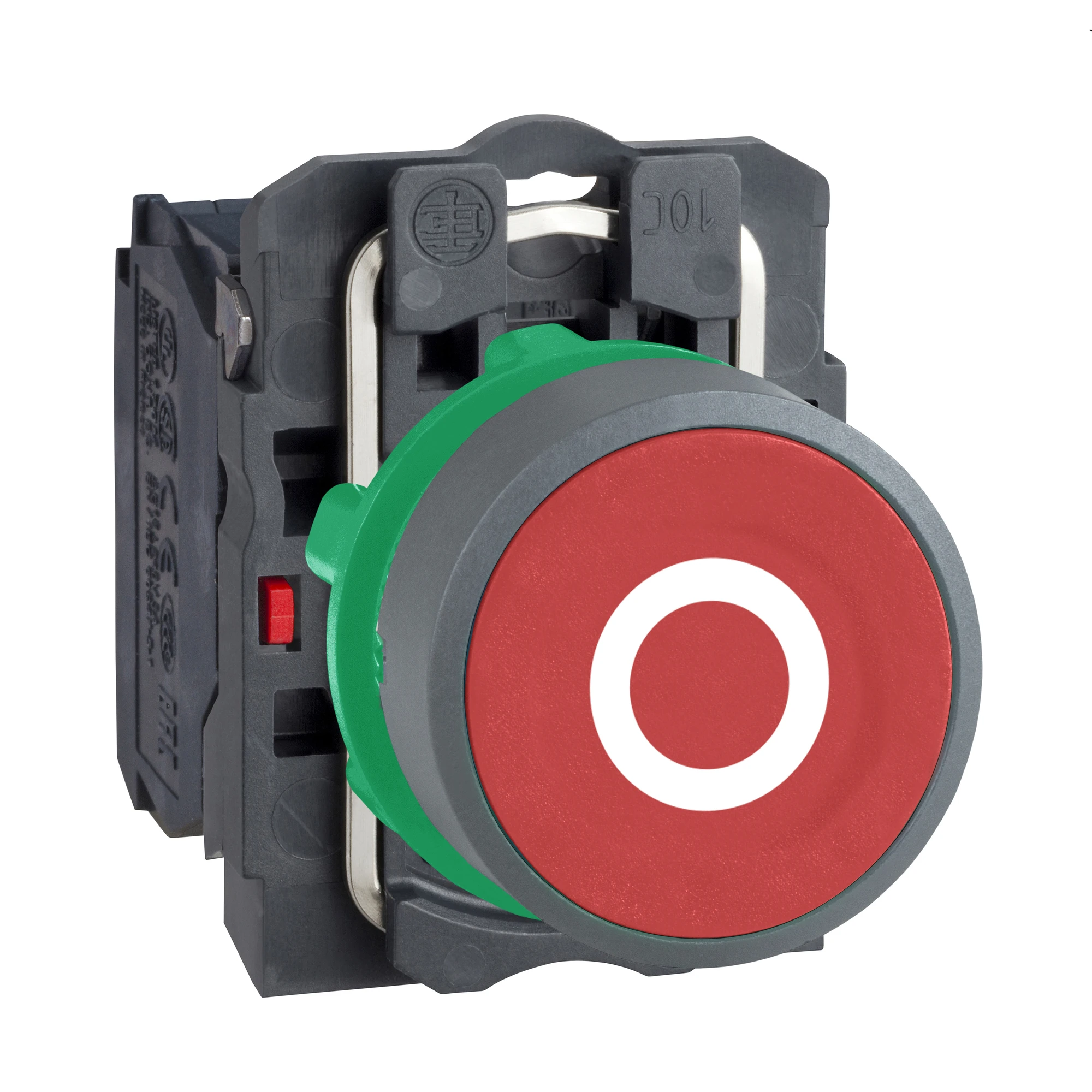 Schneider Electric XB5AA4322C0 Pushbutton, Harmony XB5, plastic, light grey, red, labeled O, 22mm, momentary, 1NO (img_001) Schneider Electric XB5AA4322C0 Pushbutton, Harmony XB5, plastic, light grey, red, labeled O, 22mm, momentary, 1NO (img_001)
