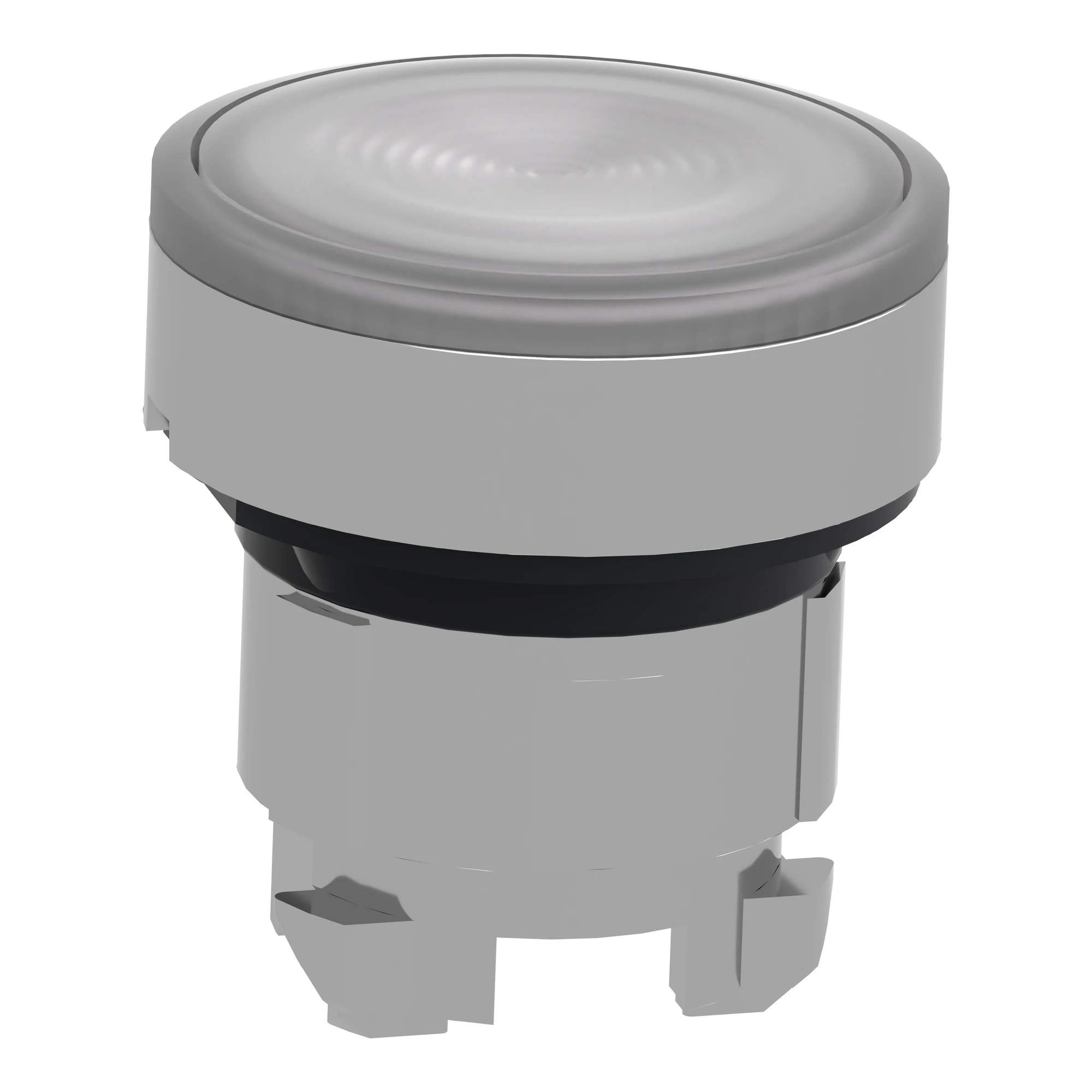 Schneider Electric ZB4BW313S Illuminated push button, front element, Harmony XB4, metal, 22mm, white, unlabeled, momentary, knurled, for universal LED (img_006)