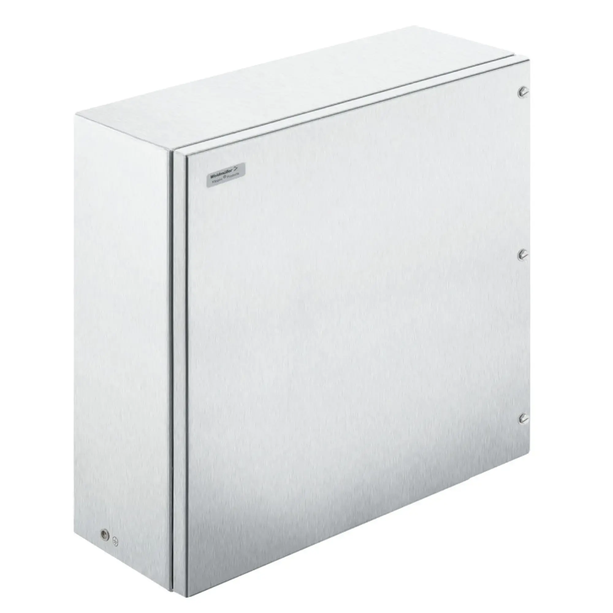 Weidmüller 8000071024 Ex metal housing, 500 x 500 x 200 mm, Brushed, Flange plate: Yes, Bottom, M6 hex-head slotted screws SW10 + hinges (img_001) Weidmüller 8000071024 Ex metal housing, 500 x 500 x 200 mm, Brushed, Flange plate: Yes, Bottom, M6 hex-head slotted screws SW10 + hinges (img_001)