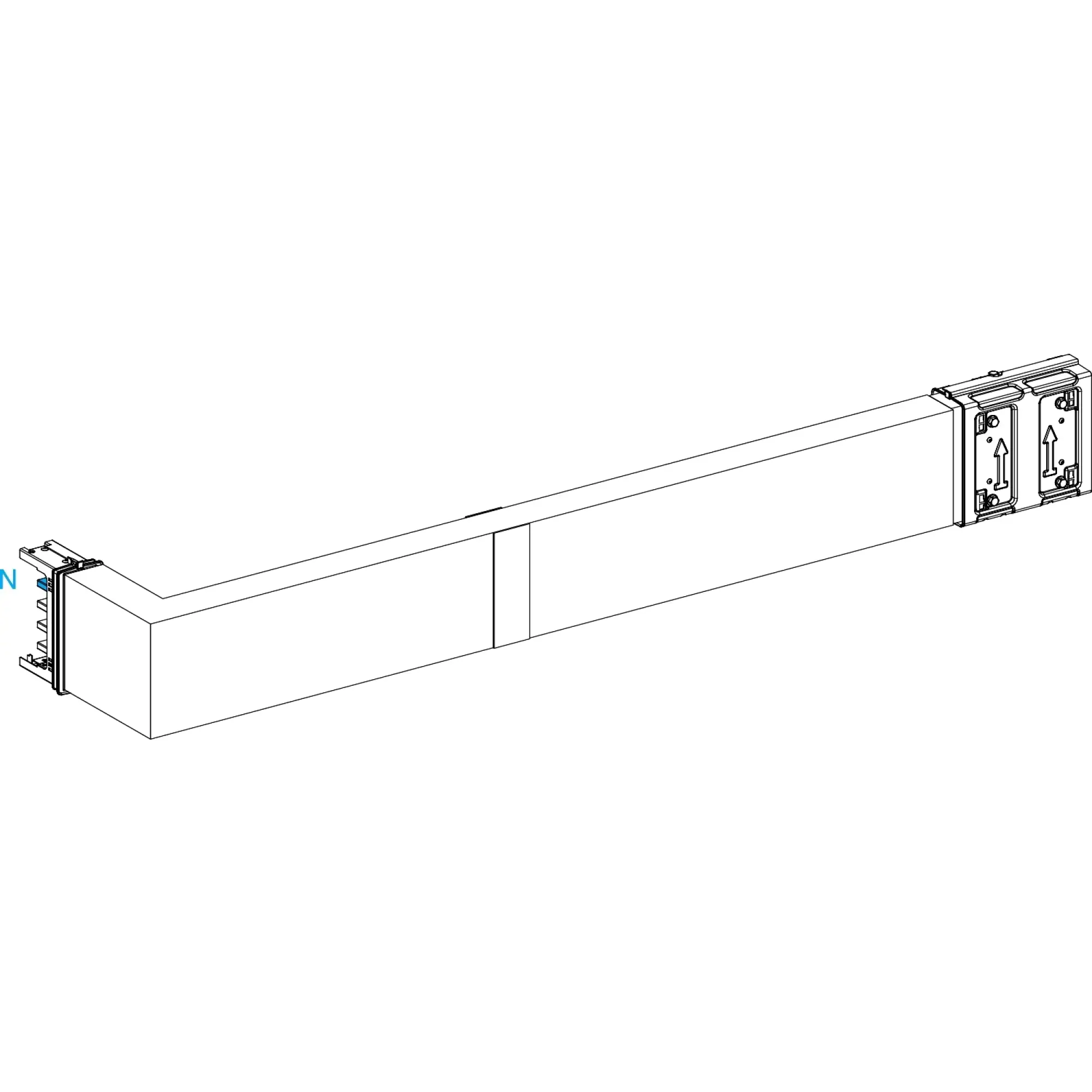 Schneider Electric KSA400DLR42F KSA Angular Element, 400A, Upright, Selectable Length, Fire Barrier (img_002)