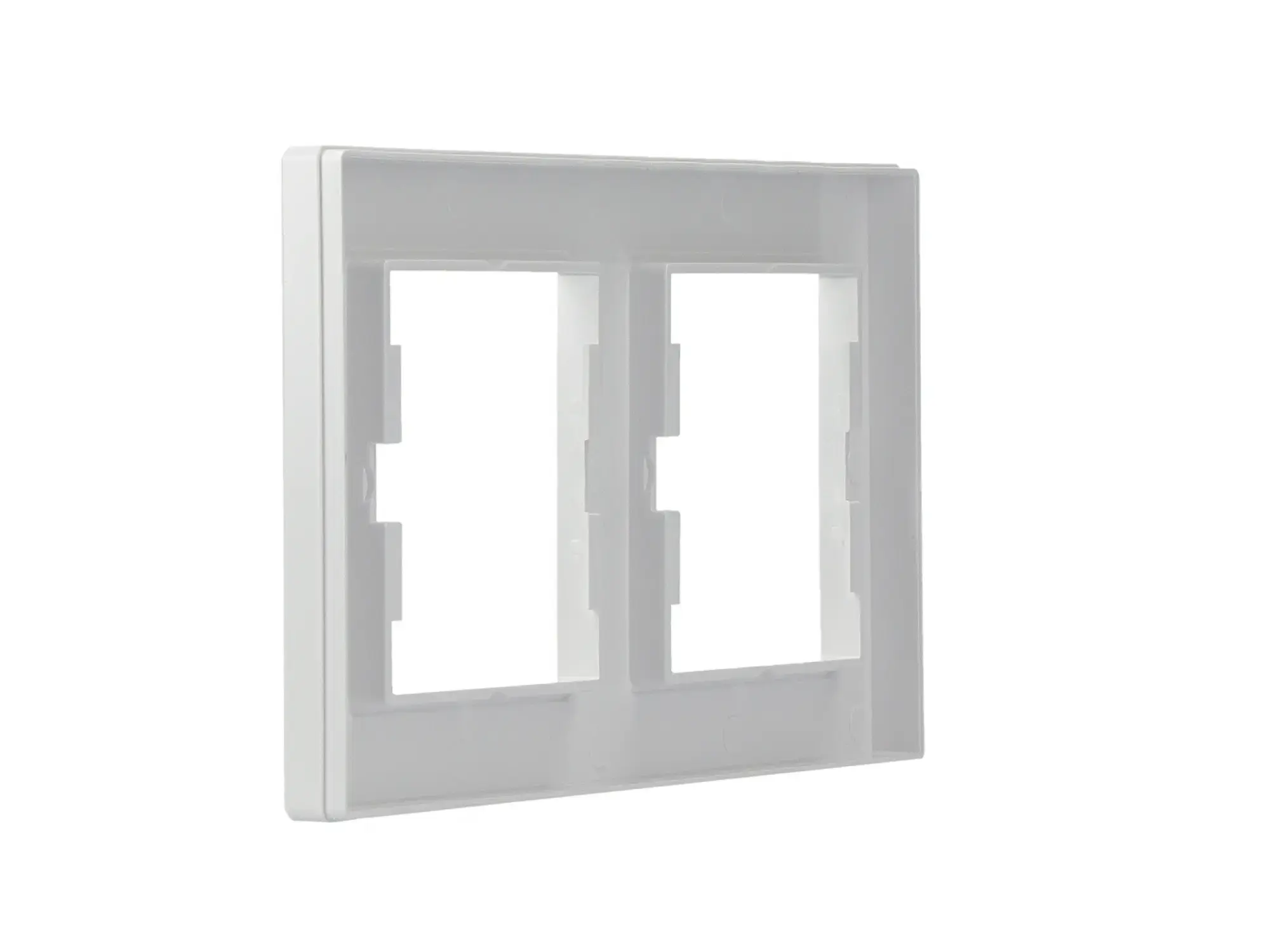 Schneider Electric EPH5800221D 2-Gang Frame Horizontal, white, Asfora (img_007) Schneider Electric EPH5800221D 2-Gang Frame Horizontal, white, Asfora (img_007)