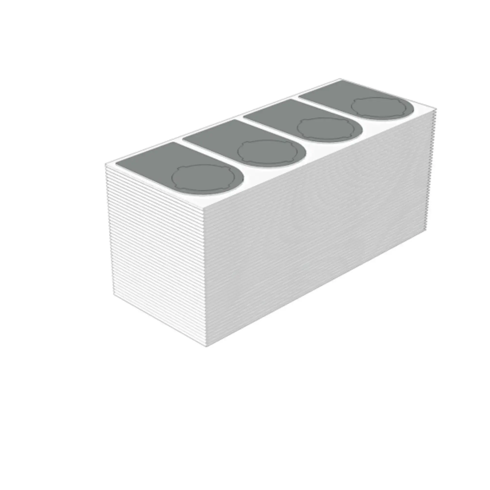 Weidmüller 2621130000 Device marking, Width: 27 mm, Polyester, silver, Operating temperature range: -30...80 °C (img_001)