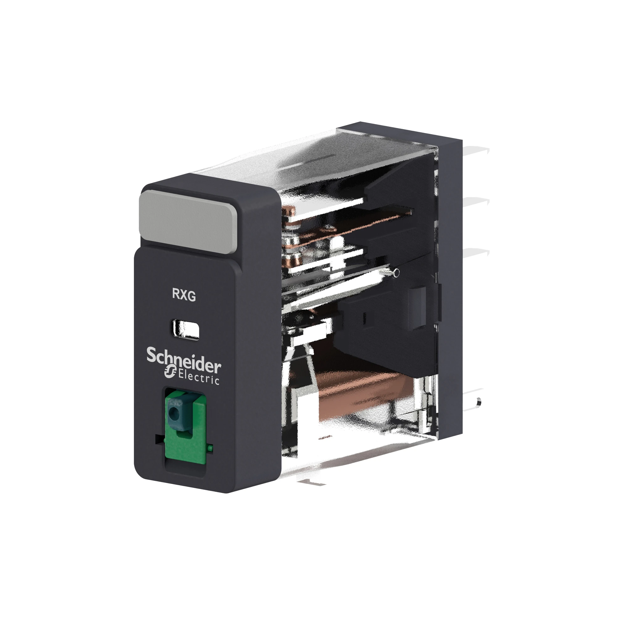 Schneider Electric RXG21JD Socket Interface Relay RXG, 2 C/O, 5 A, 12 VDC, without LED, with Test Button (img_003)