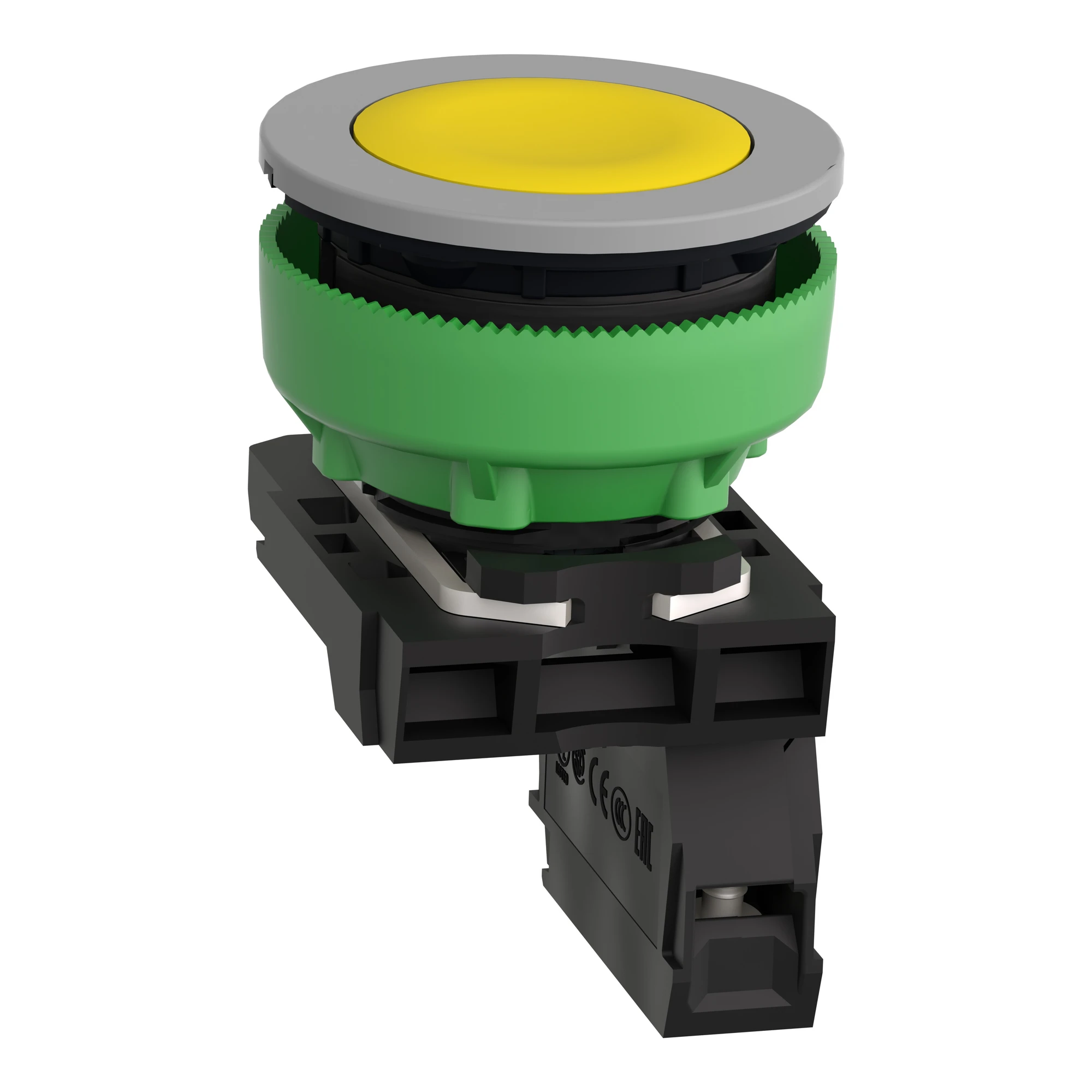 Schneider Electric XB5FA51C0 Push Button, Harmony XB5F, Plastic, Light Grey, Yellow, Unlabelled, 30mm, Momentary, 1NO (img_006) Schneider Electric XB5FA51C0 Push Button, Harmony XB5F, Plastic, Light Grey, Yellow, Unlabelled, 30mm, Momentary, 1NO (img_006)