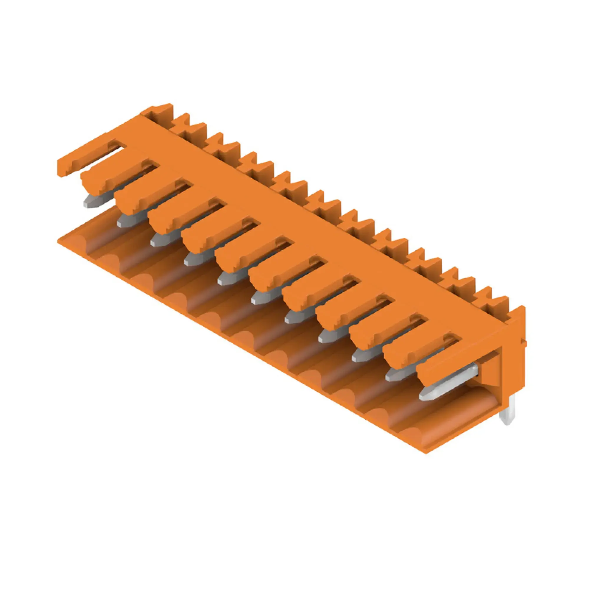 Weidmüller 1597300000 PCB connector (board connection), 160 V, 17 A, Pitch in mm: 3.50, Number of poles: 11, THT solder connection, Box (img_001)