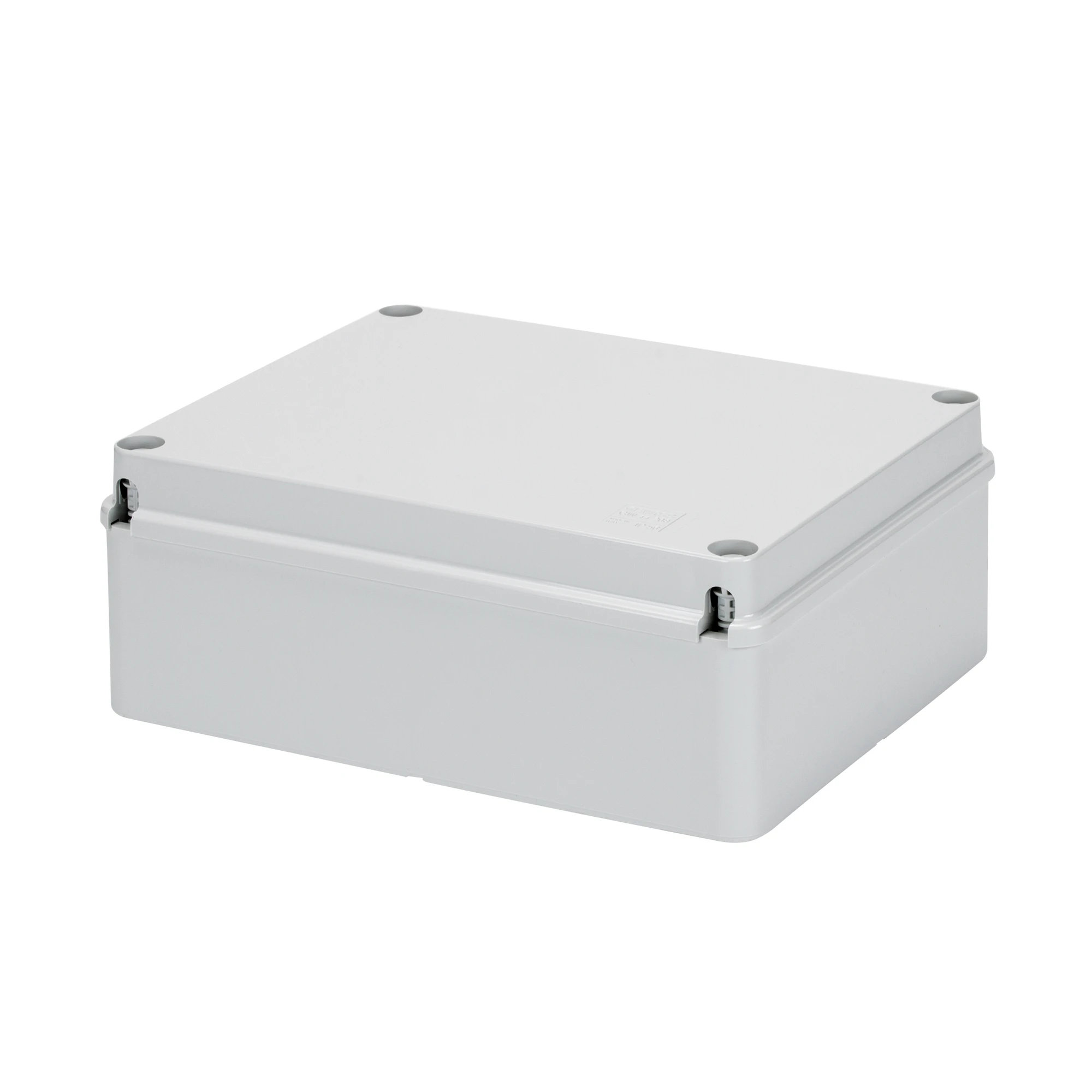 GEWISS GW44277 JUNCTION BOX WITH PLAIN SCREWED LID - IP56 - INTERNAL DIMENSIONS 190X140X70 - SMOOTH WALLS - GWT960ºC - GREY RAL 7035 (img_001) GEWISS GW44277 JUNCTION BOX WITH PLAIN SCREWED LID - IP56 - INTERNAL DIMENSIONS 190X140X70 - SMOOTH WALLS - GWT960ºC - GREY RAL 7035 (img_001)