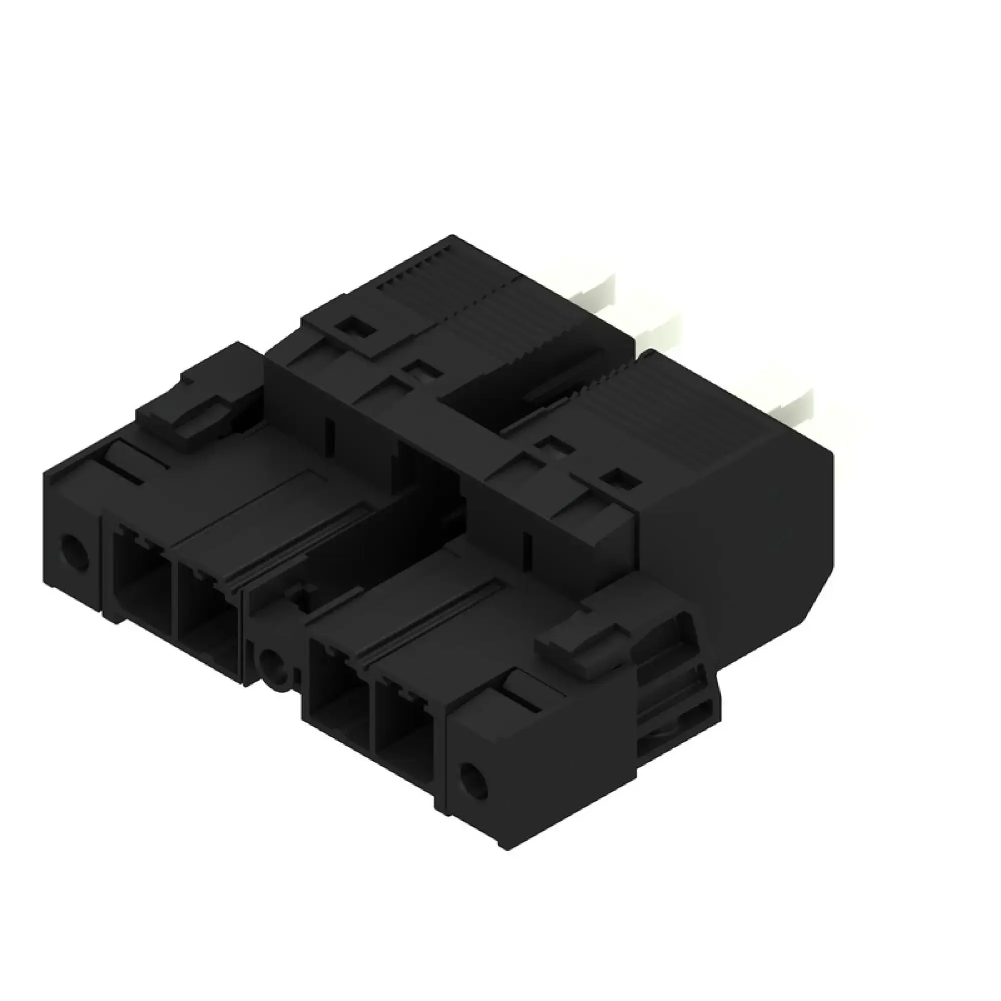 Weidmüller 2630550000 PCB connector (wire connection), 800 V, Pitch in mm: 7.62, Number of poles: 4, PUSH IN with actuator, Tension-clamp connection, Box (img_001)