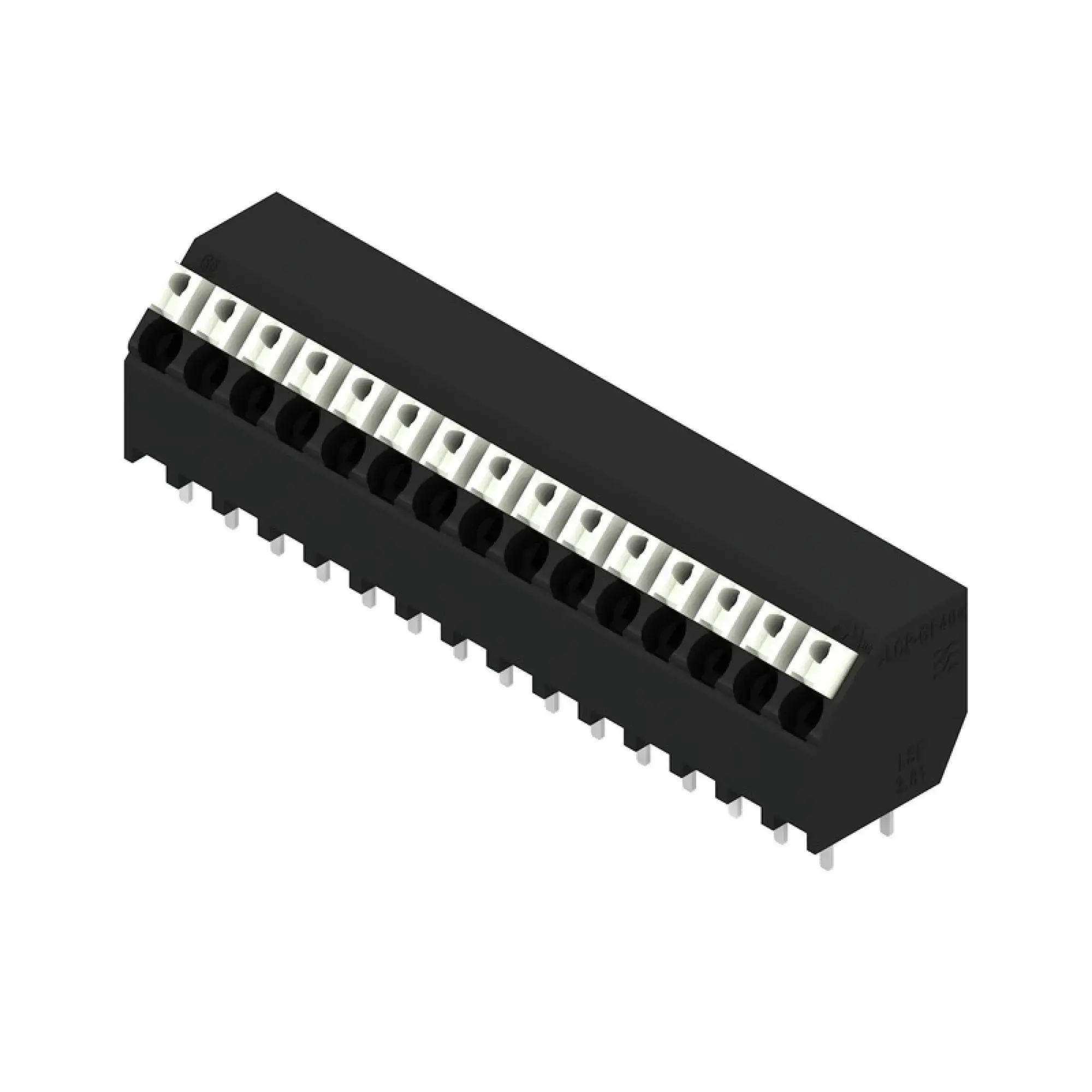 Weidmüller 1886010000 PCB terminal, 160 V, 17.5 A, Pitch in mm: 3.81, 1.5 mm², Number of poles: 15, PUSH IN with actuator, THT/THR solder connection, 135°, Tube (img_001) Weidmüller 1886010000 PCB terminal, 160 V, 17.5 A, Pitch in mm: 3.81, 1.5 mm², Number of poles: 15, PUSH IN with actuator, THT/THR solder connection, 135°, Tube (img_001)